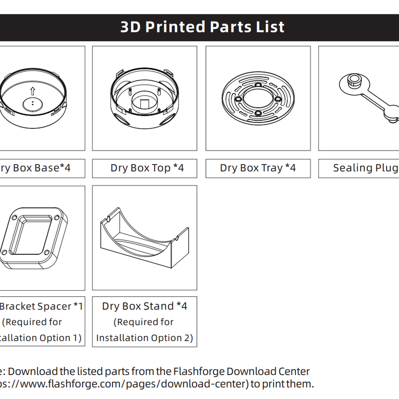 Flashforge Official Dry Boxes for AD5X by REDBEARD-PRINTS | Download ...