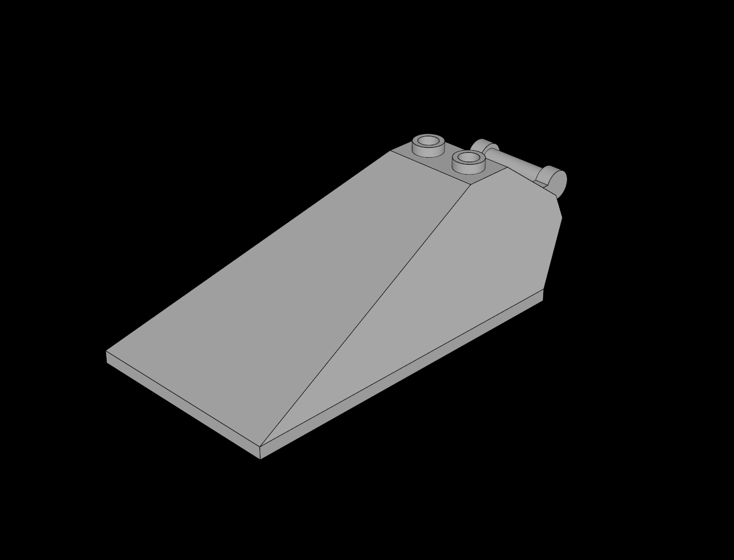 Lego Compatible (21849.dat) Windscreen  8 x  4 x  2 with Handle and  2 Studs