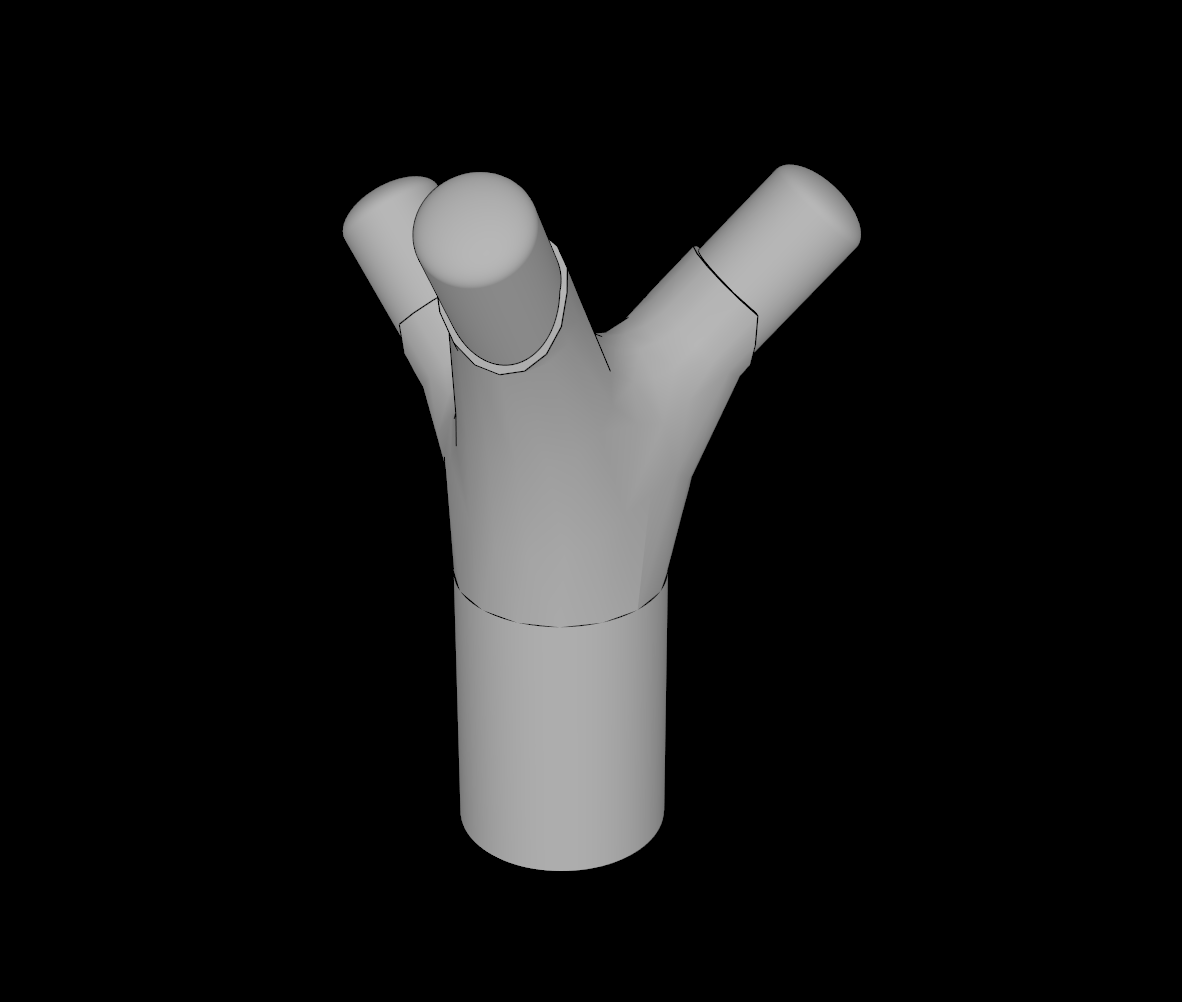Lego Compatible (68211.dat) Bar  1 L with Three Prongs