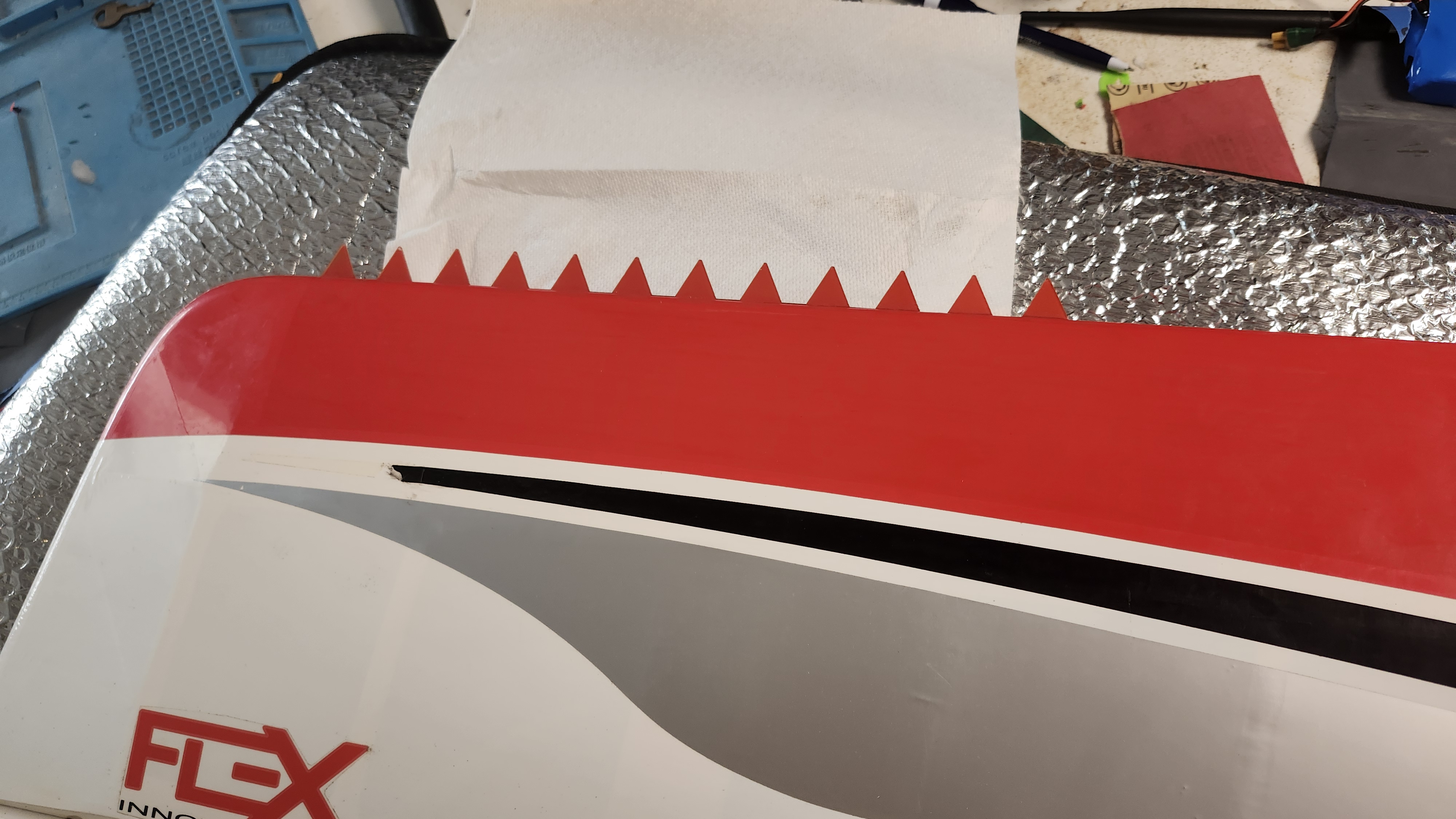 Mamba 70cc  Wing Leading edge shark teeth