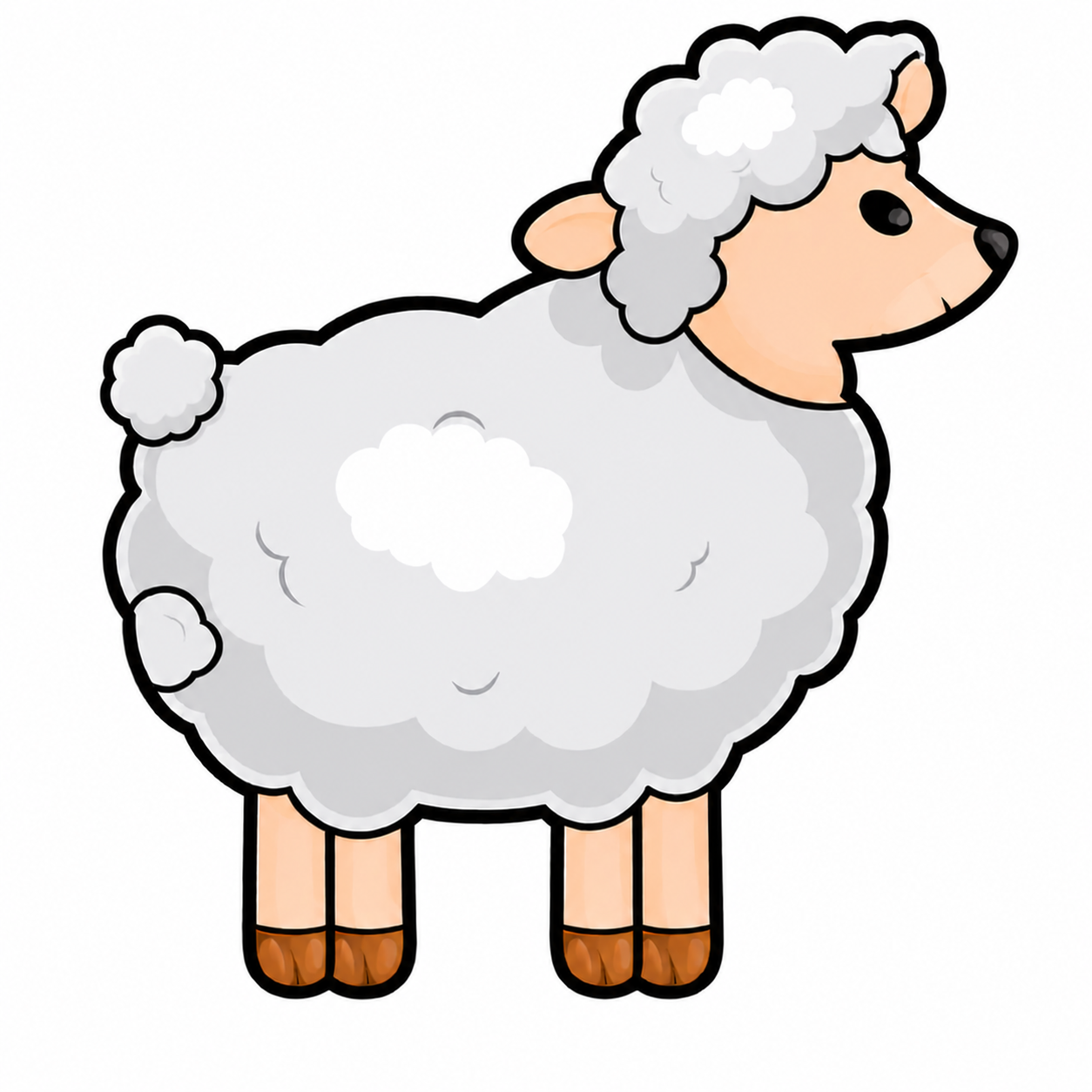 Sheep Cookie Cutter – 10 cm
