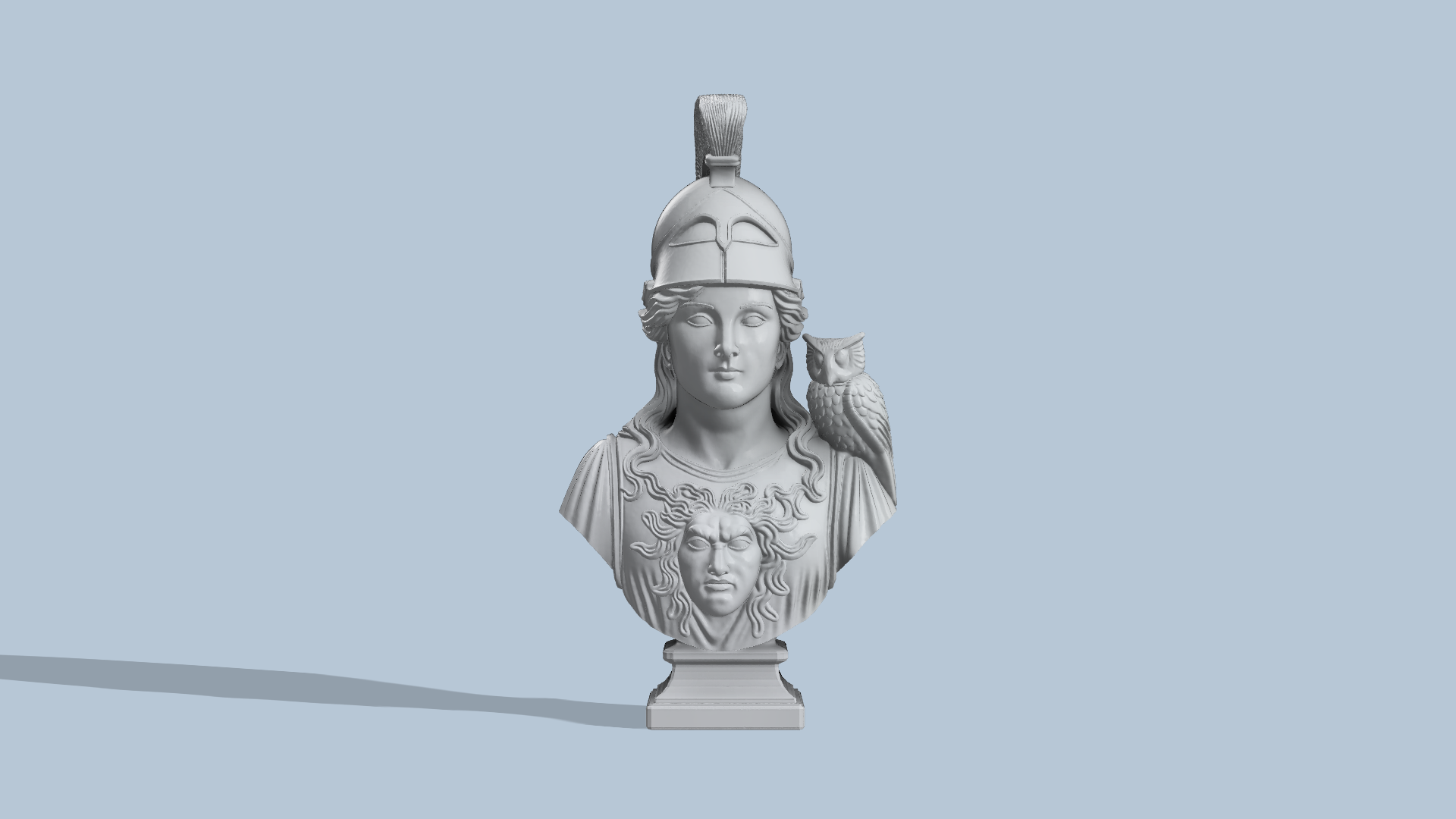 Athena Greek goddess bust Hi-Res