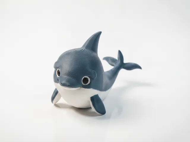 Cute Whale Figurine Chibi Animal 3D Printable