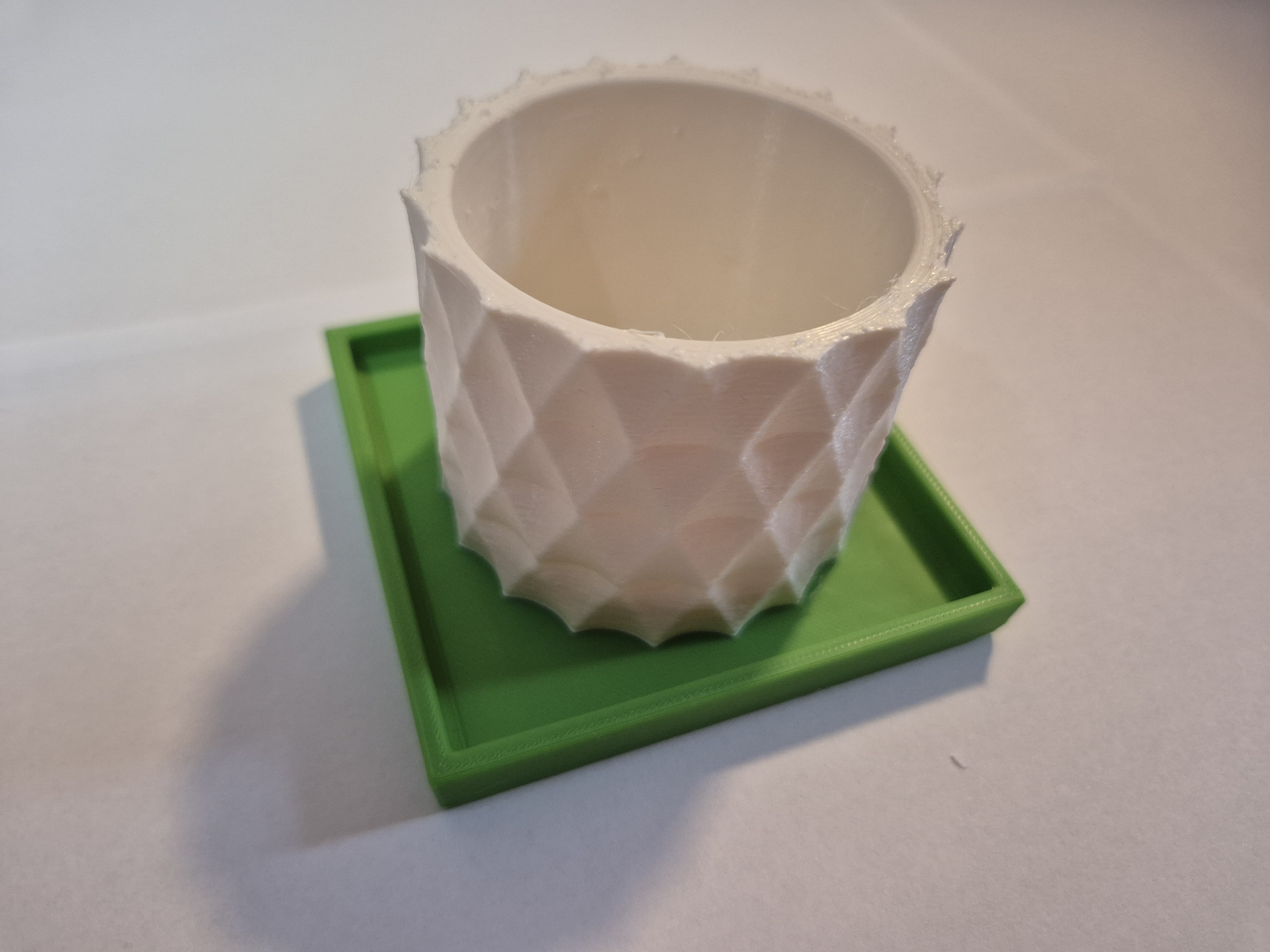 Shortened Base for 1 or 2 Modern geometric succulent pot(s)