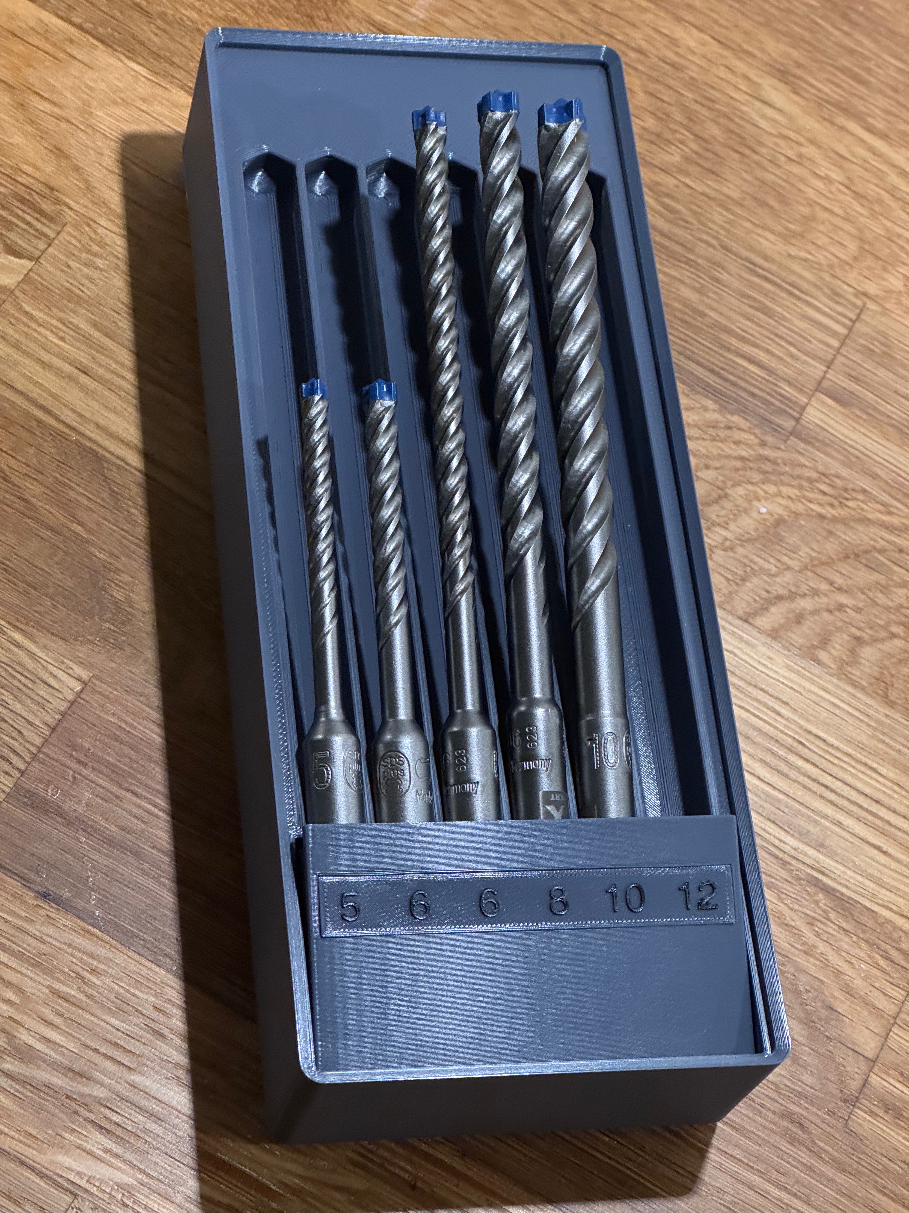 Gridfinity SDS-Plus Drill Holder