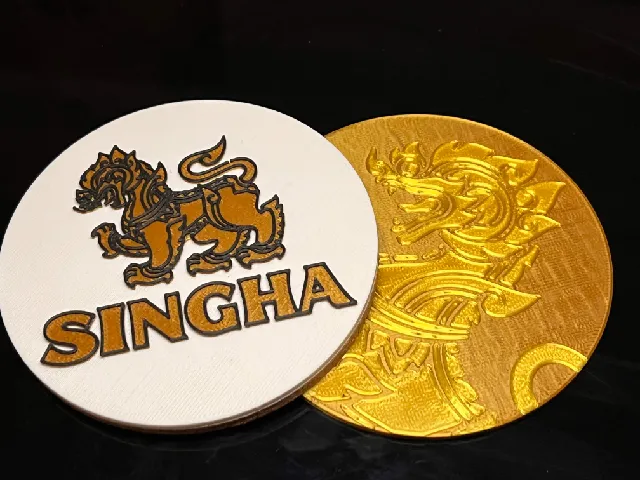 Singha Beer Coaster - Thailand