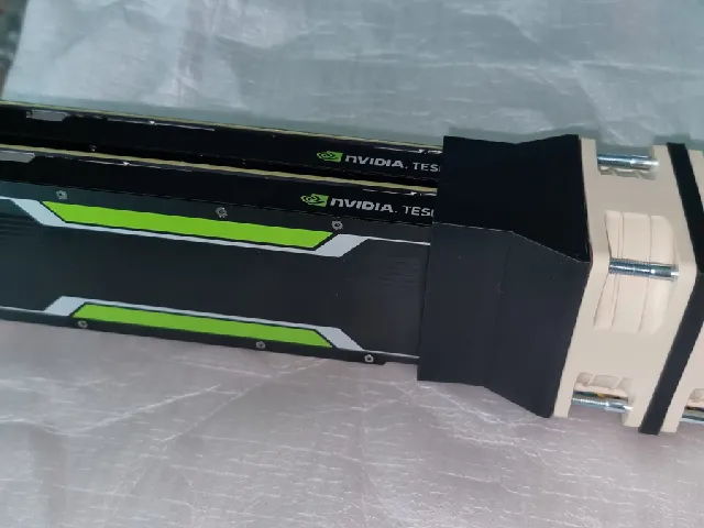 Double NvidiaTesla P4 60mm fan Mount
