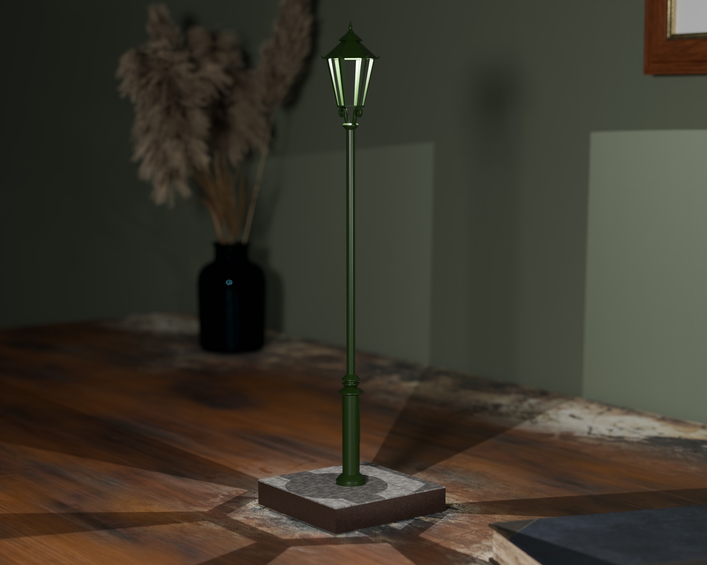 Miniature street lamp