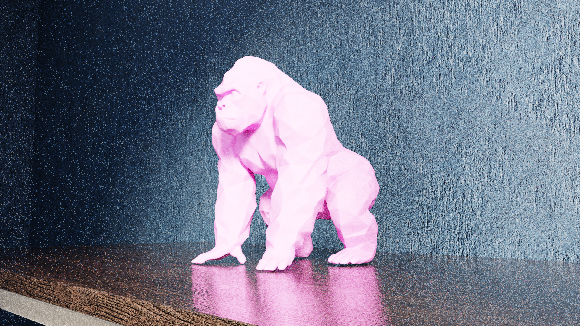 Miniatura 4 do modelo 3D Low Poly Gorilla