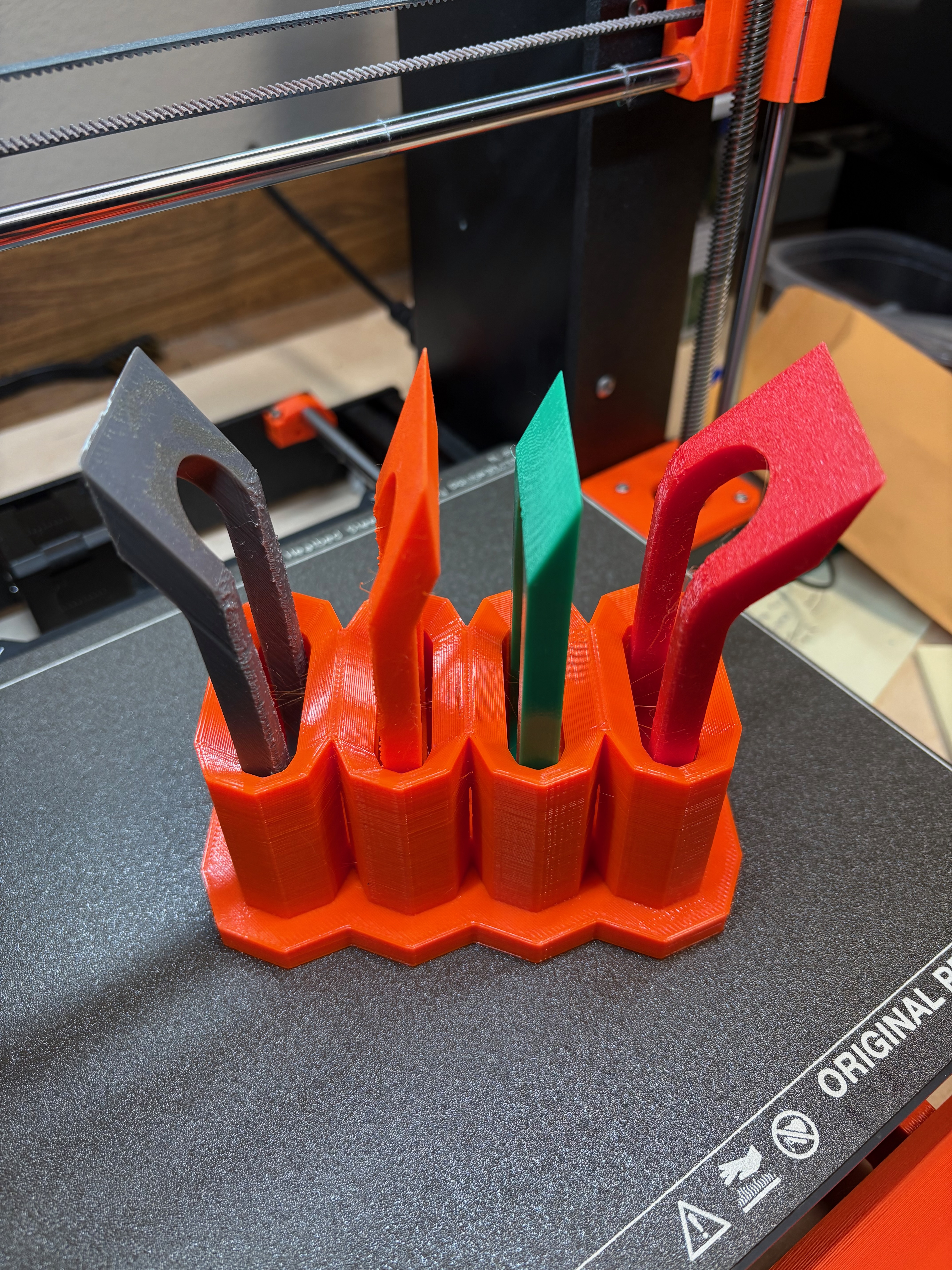 Octo-Hex Heat Bed Scraper Holder