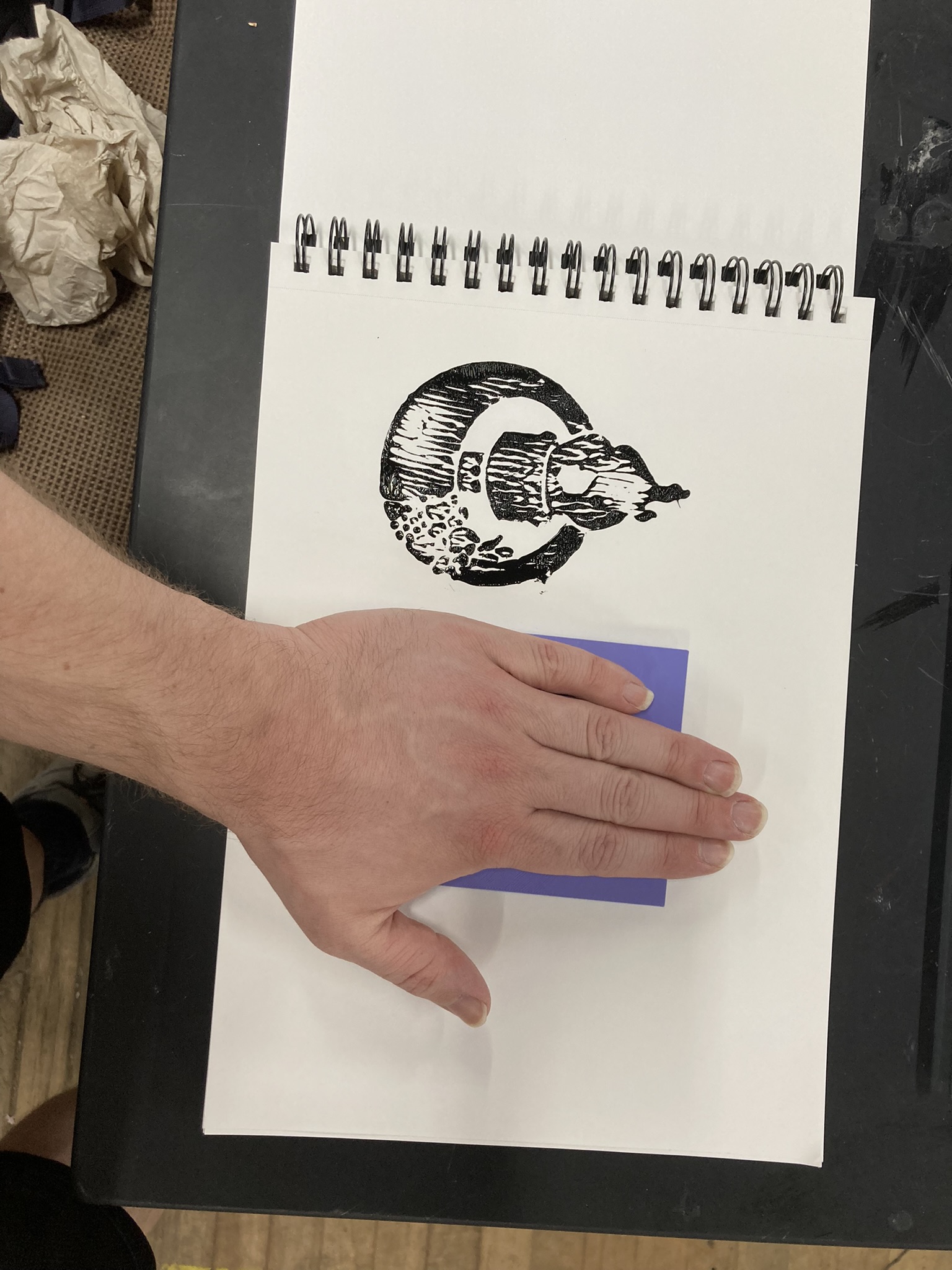 Technocopia Makerspace Logo Block Stamp — miniatura 2