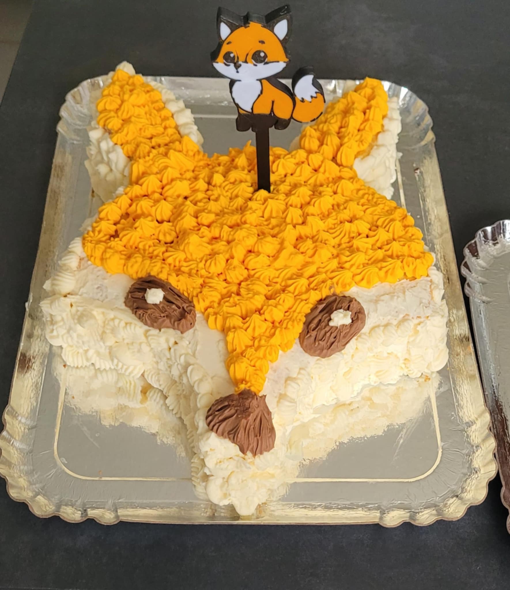 Décor de gâteau renard