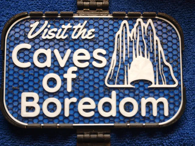 Caves of Boredom sign