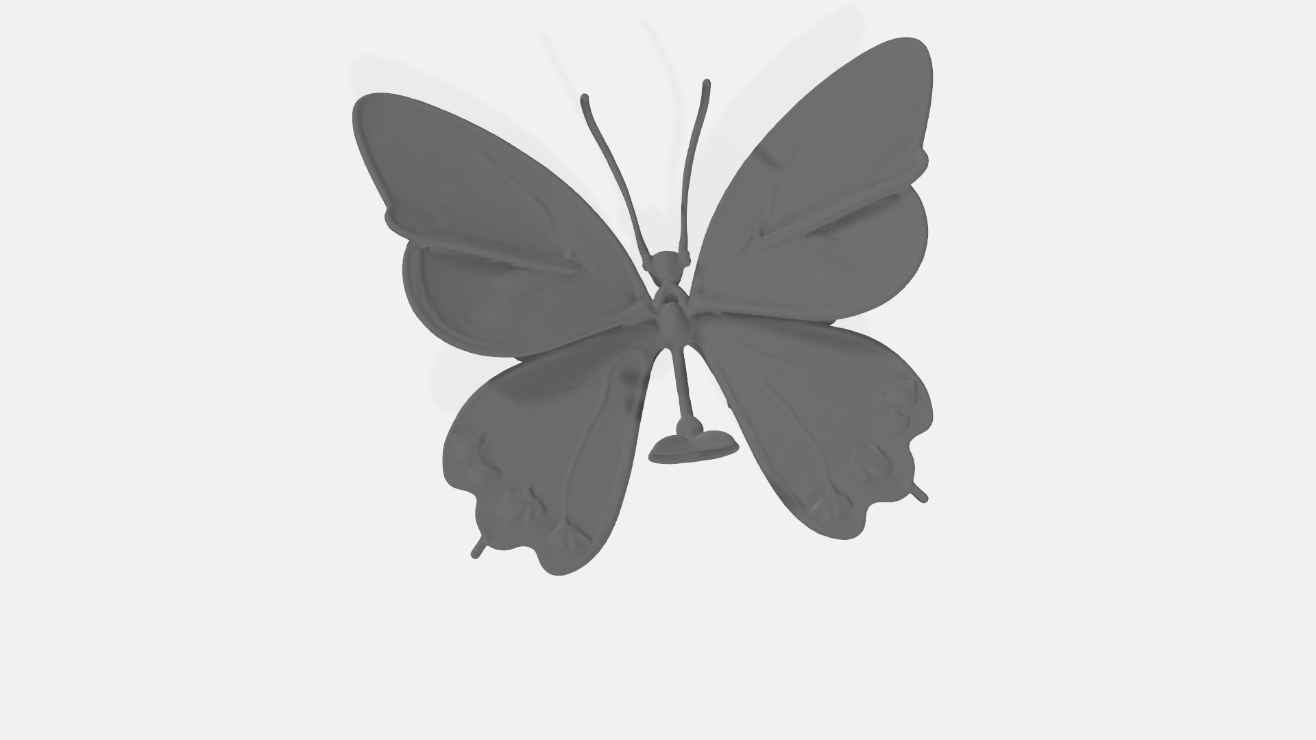 Miniatura 2 do modelo 3D butterfly - Papillon