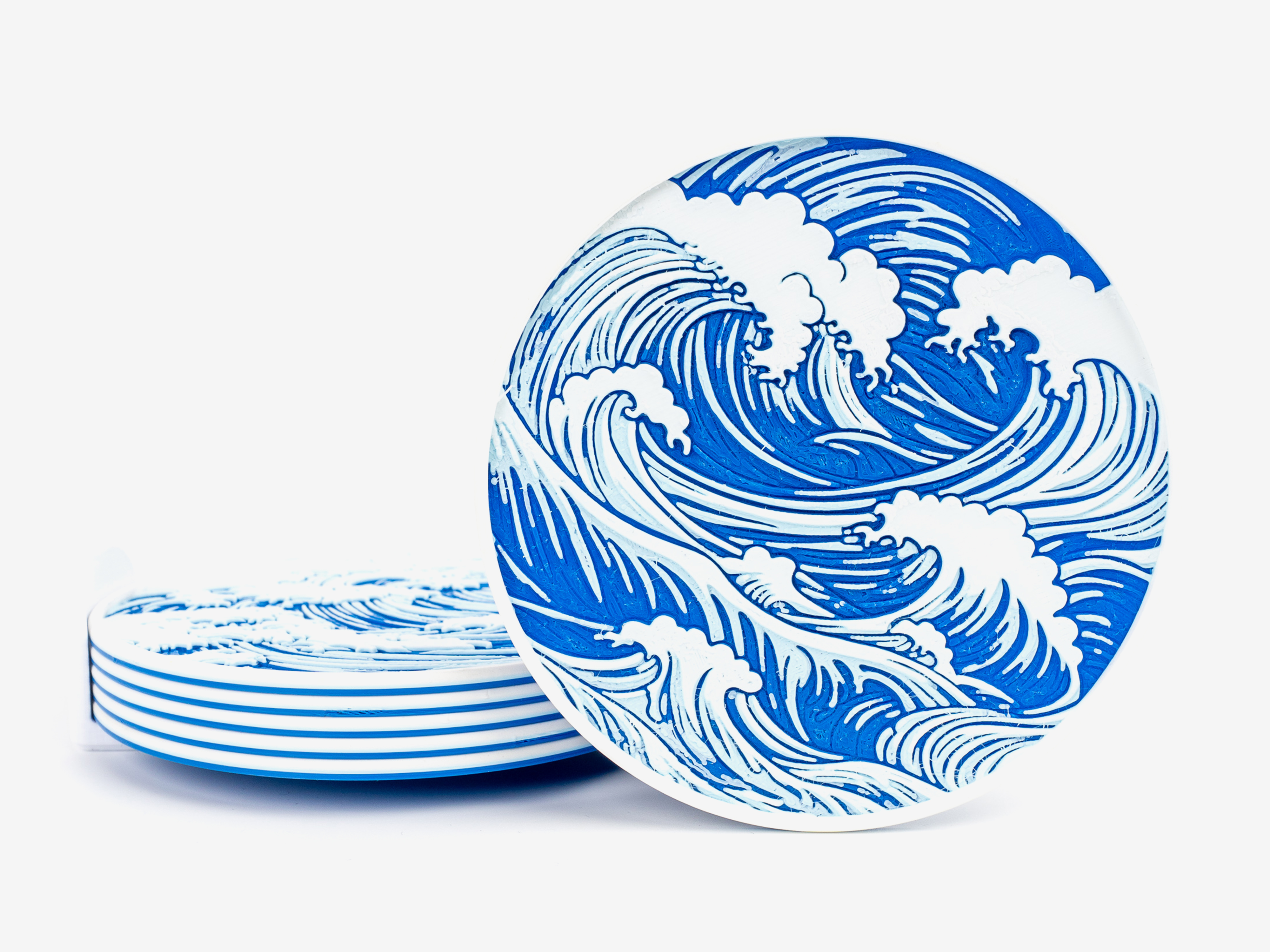Miniatura 5 do modelo 3D Wave Coasters