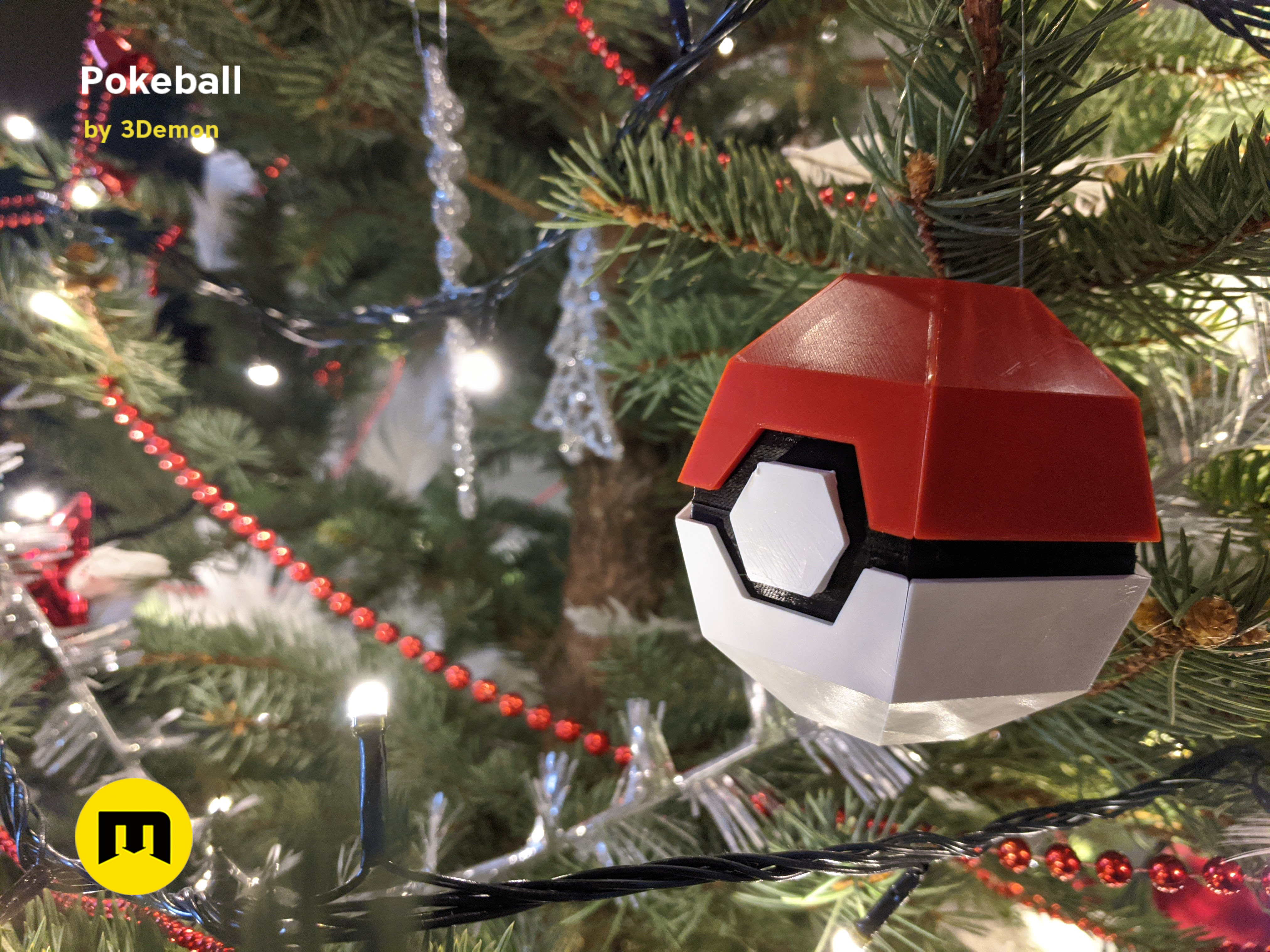 Foldable Pokeball Low Poly Box Decoration
