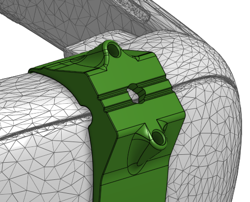 Miniatura 2 do modelo 3D Quest 3 Vive Tracker mount