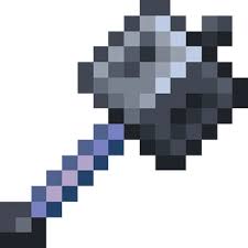 Minecraft mace 2D and 3D