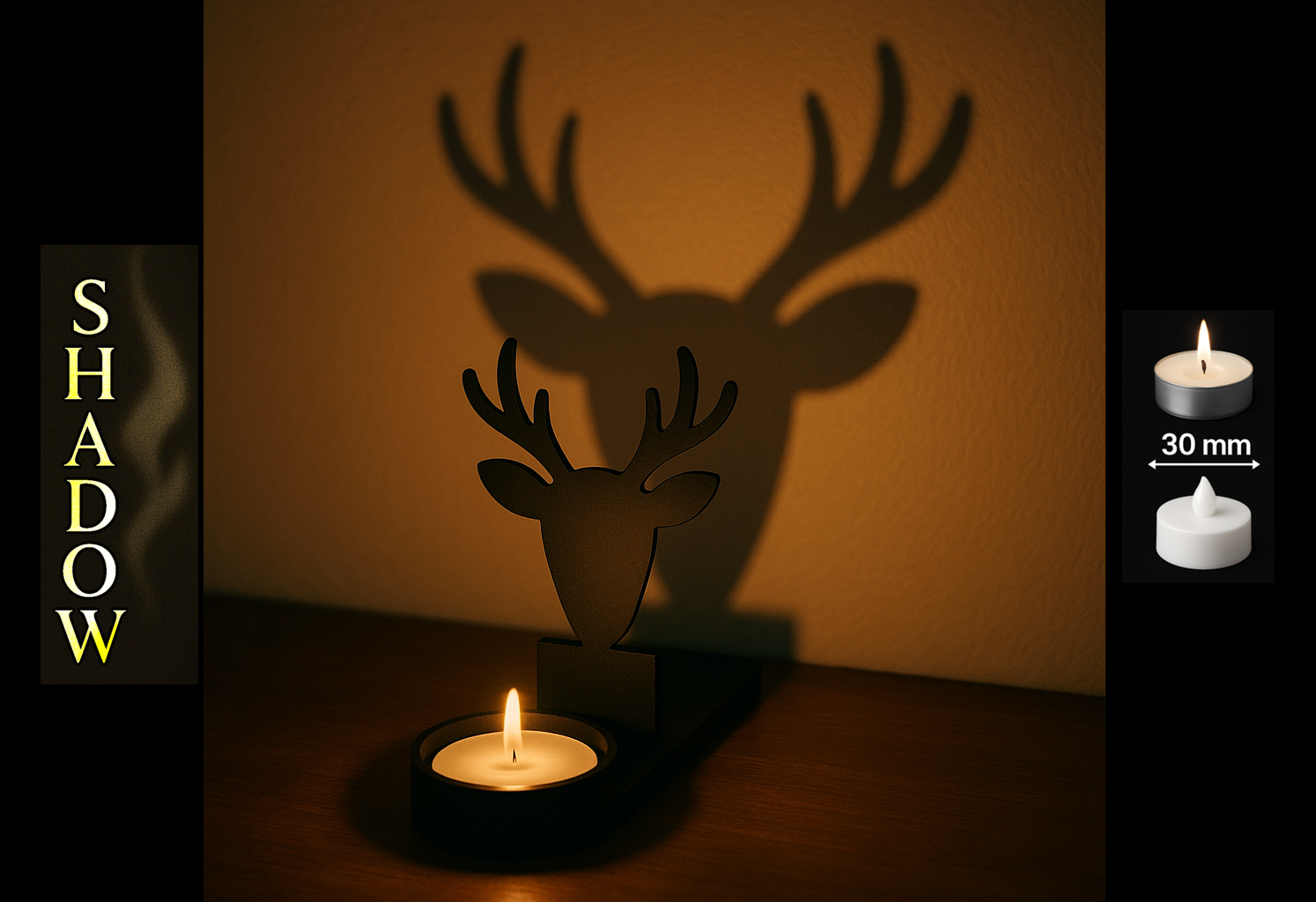 Shadow Art - Reindeer