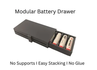 Modular Battery Drawers for AA and AAA (No Supports)
