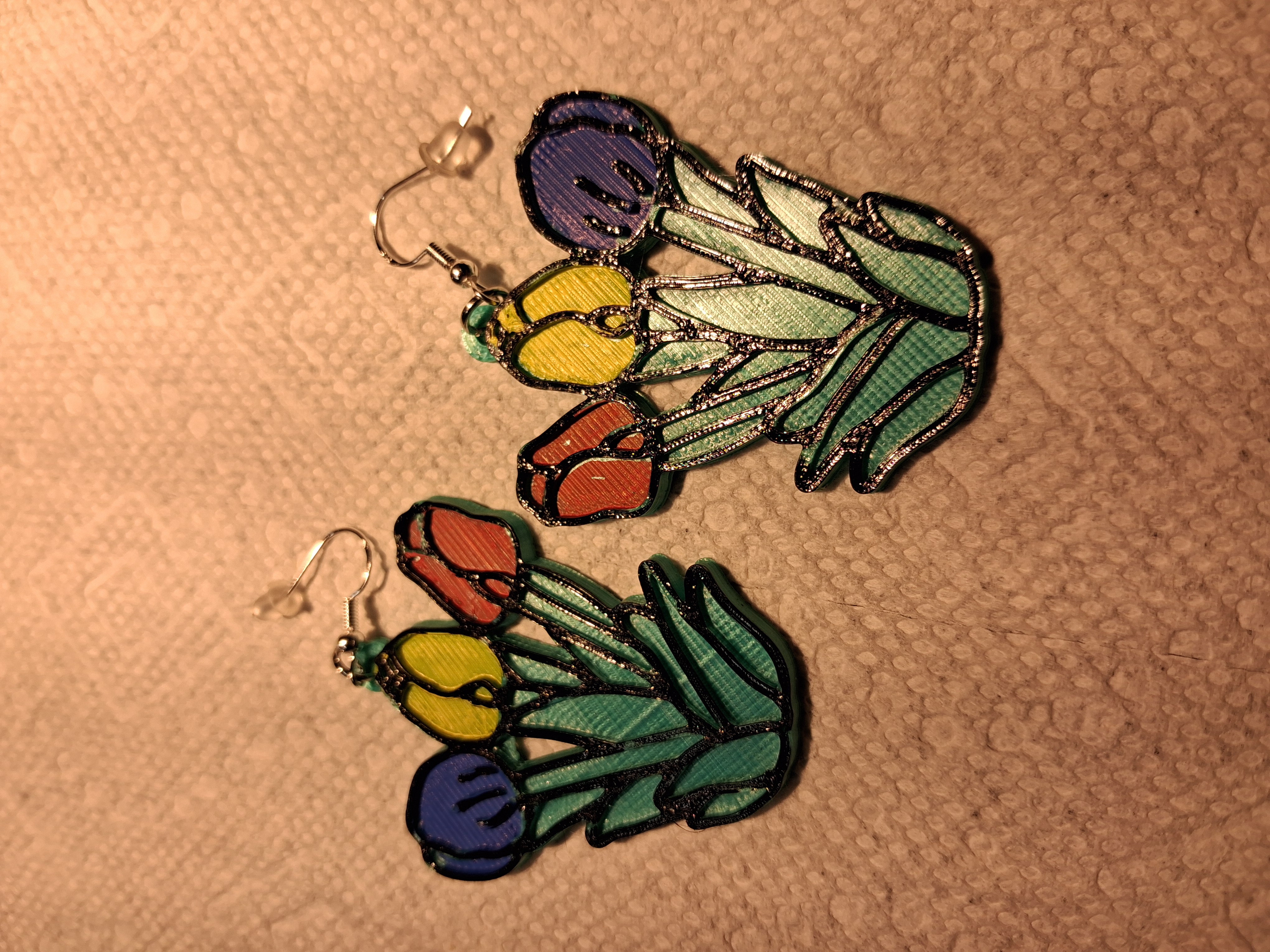 Tulip Earring 3D model