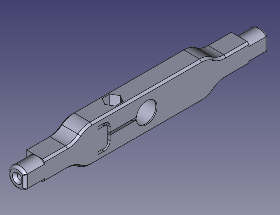 Support pin for filament spool holder with guide bushing