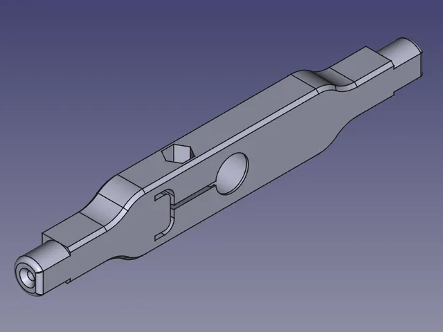 Support pin for filament spool holder with guide bushing