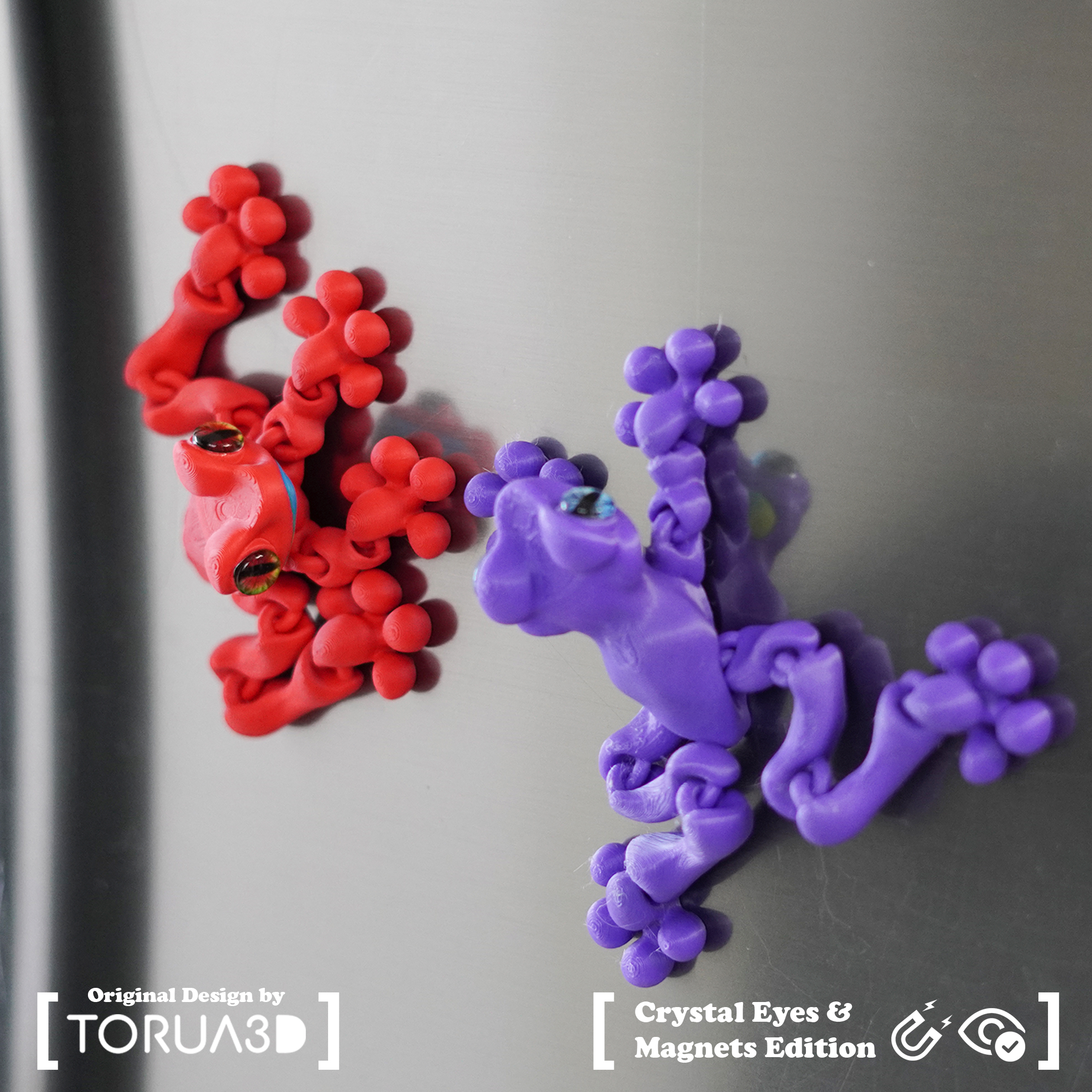 Subscriber Exclusive: TORUA3D Articulated Frog (Crystal Eyes & Magnets)