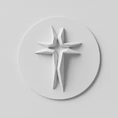 Wall mounted cross, no support