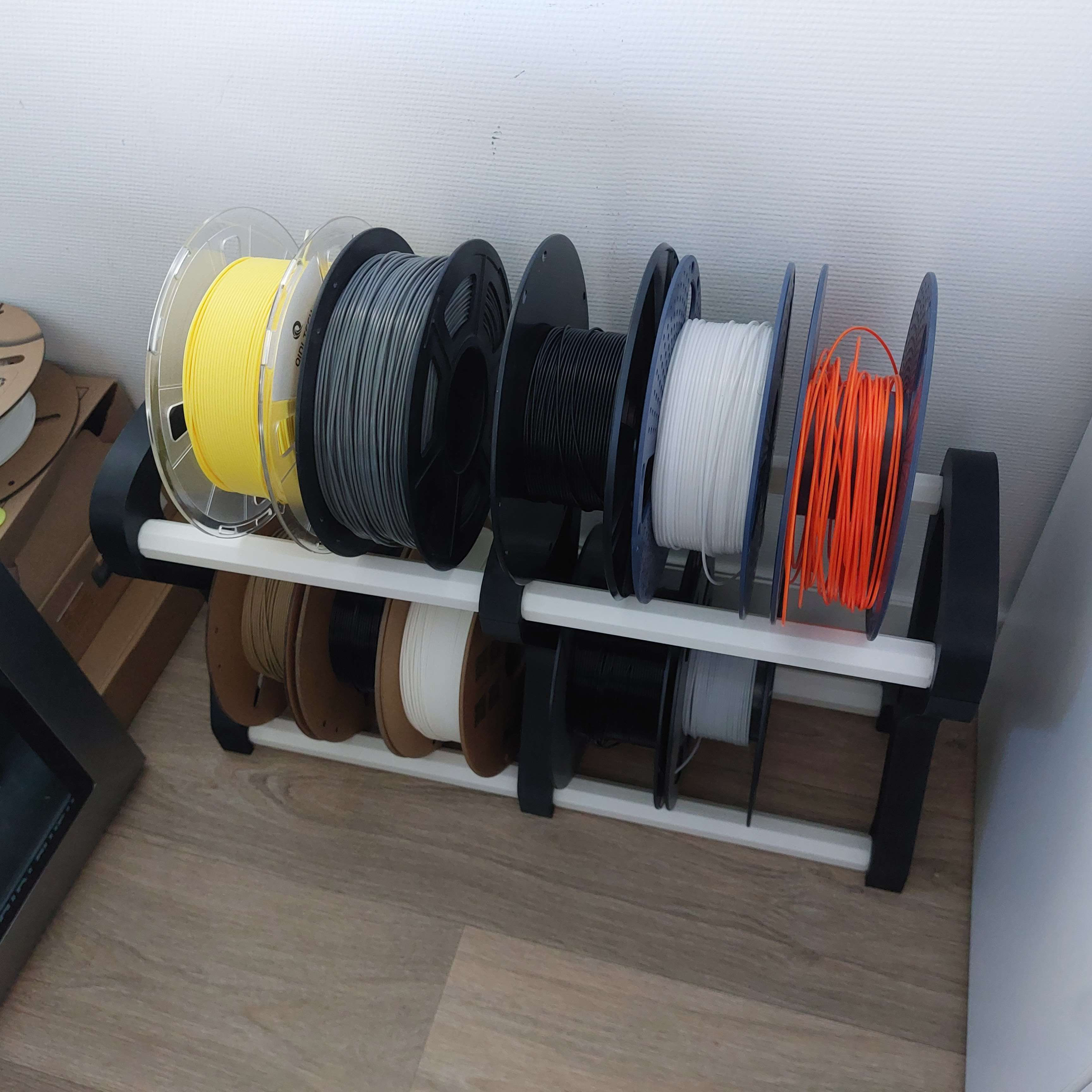 Miniatura 2 do modelo 3D Modular spool storage (Fully Printable)