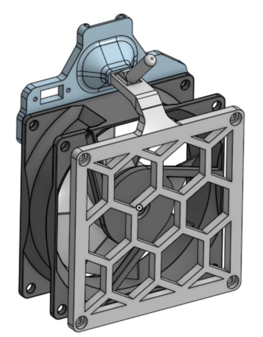 Soldering fan hood with filter