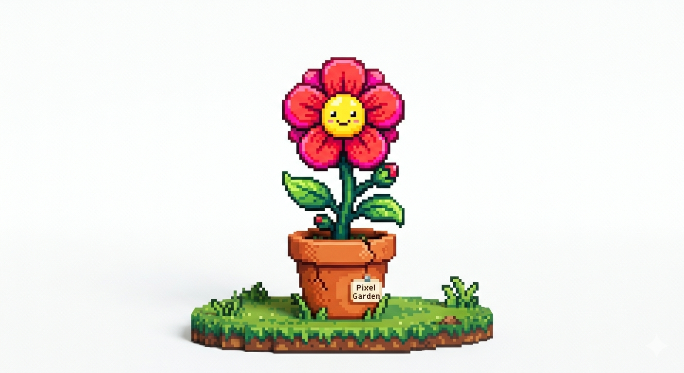 Pixel flower