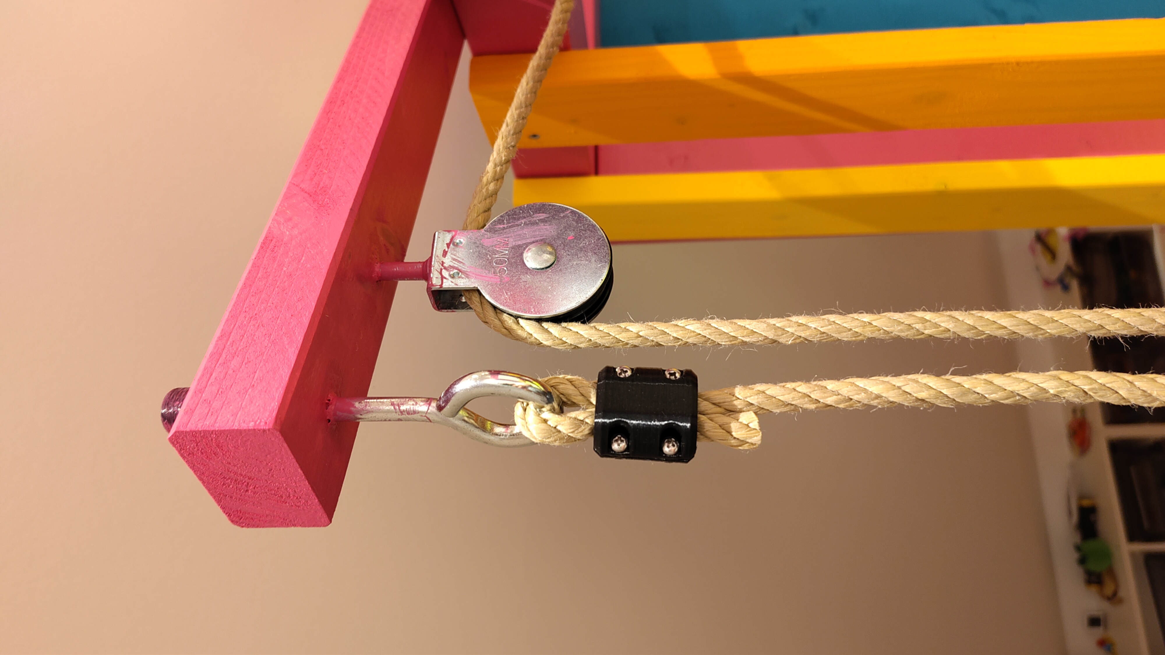 Rope clamp for 8mm rope