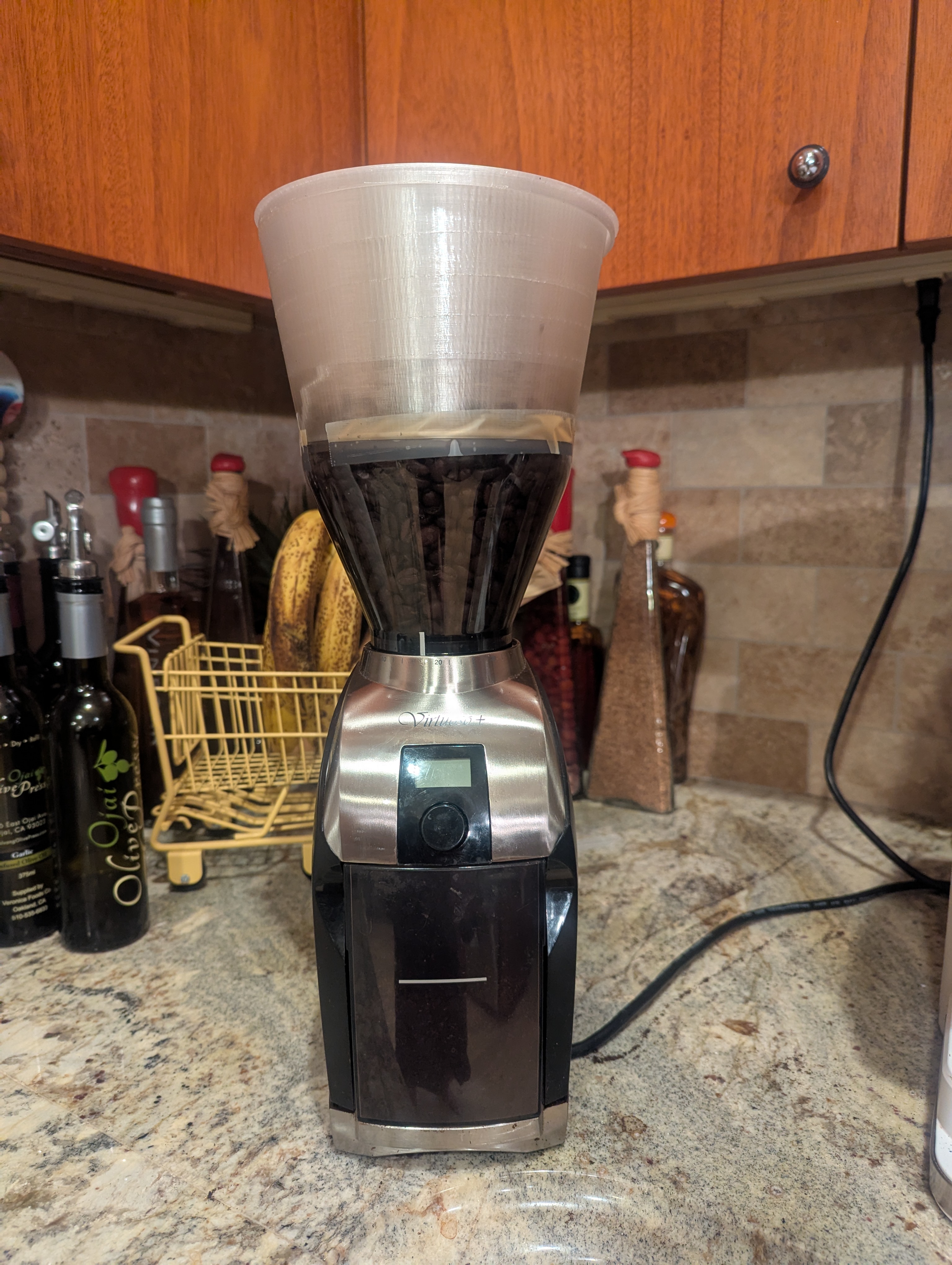 Virtuoso + coffee grinder capacity extender