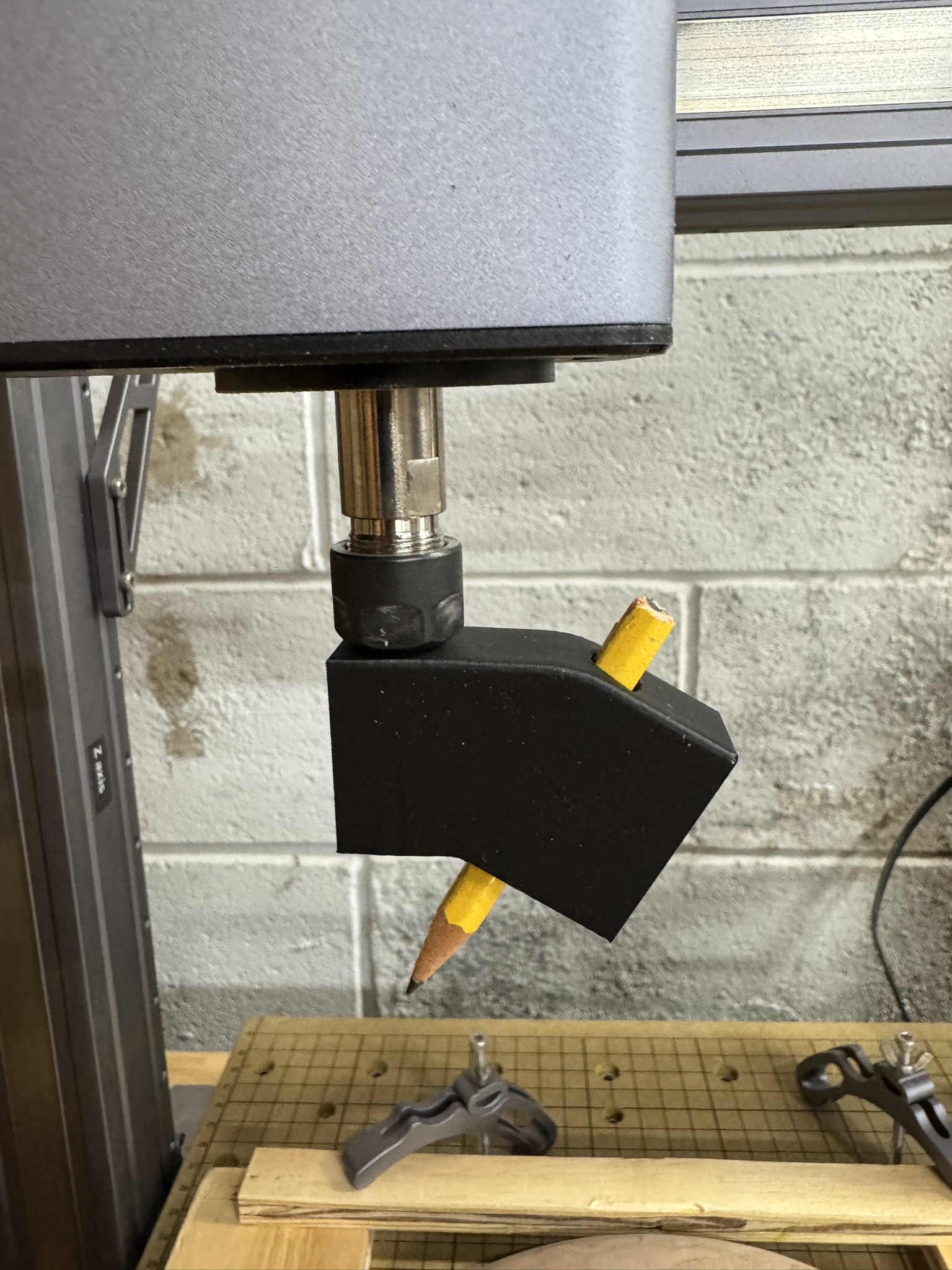 CNC pencil plotter holder