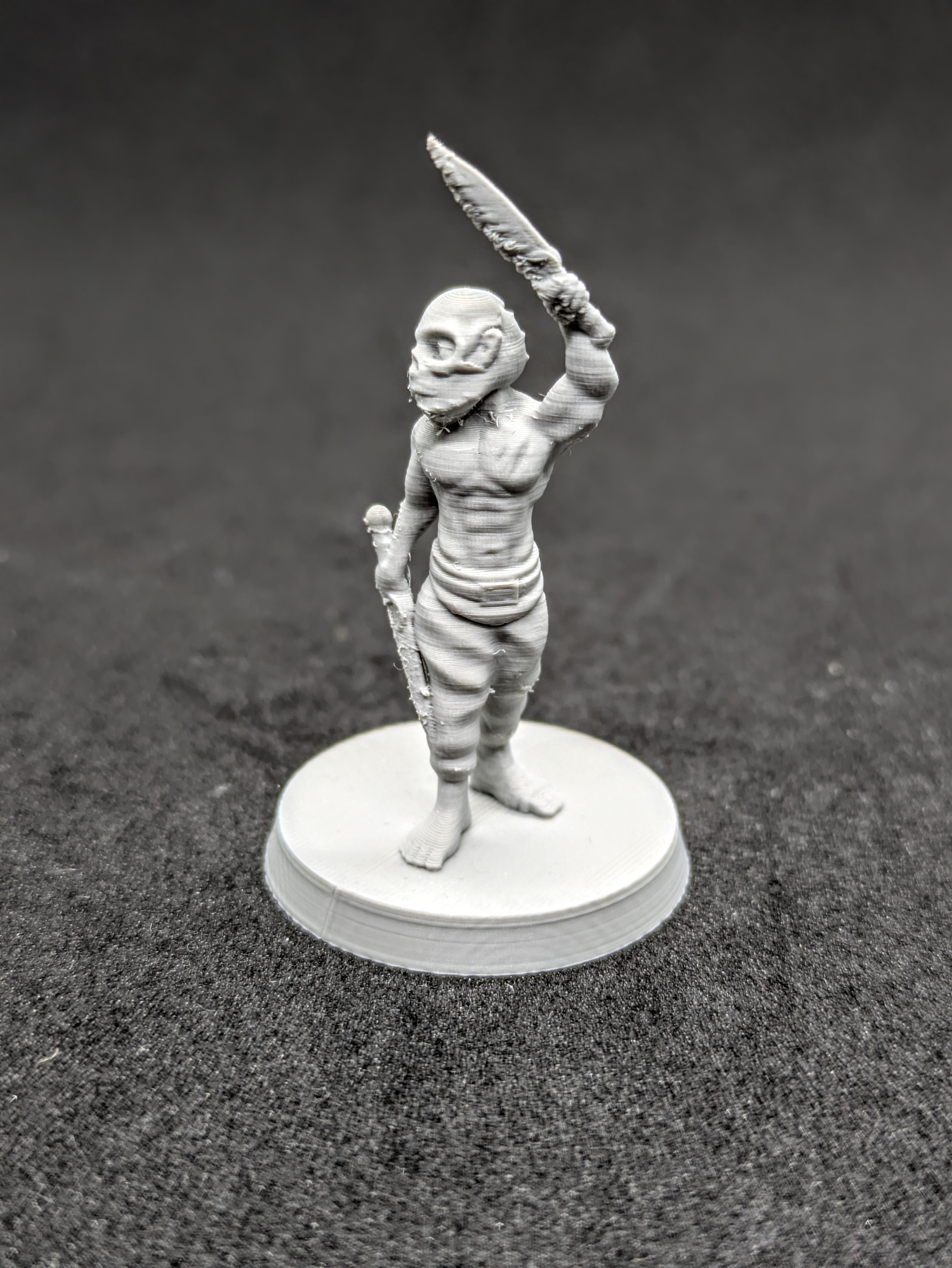 Tribal fighter FDM supportless