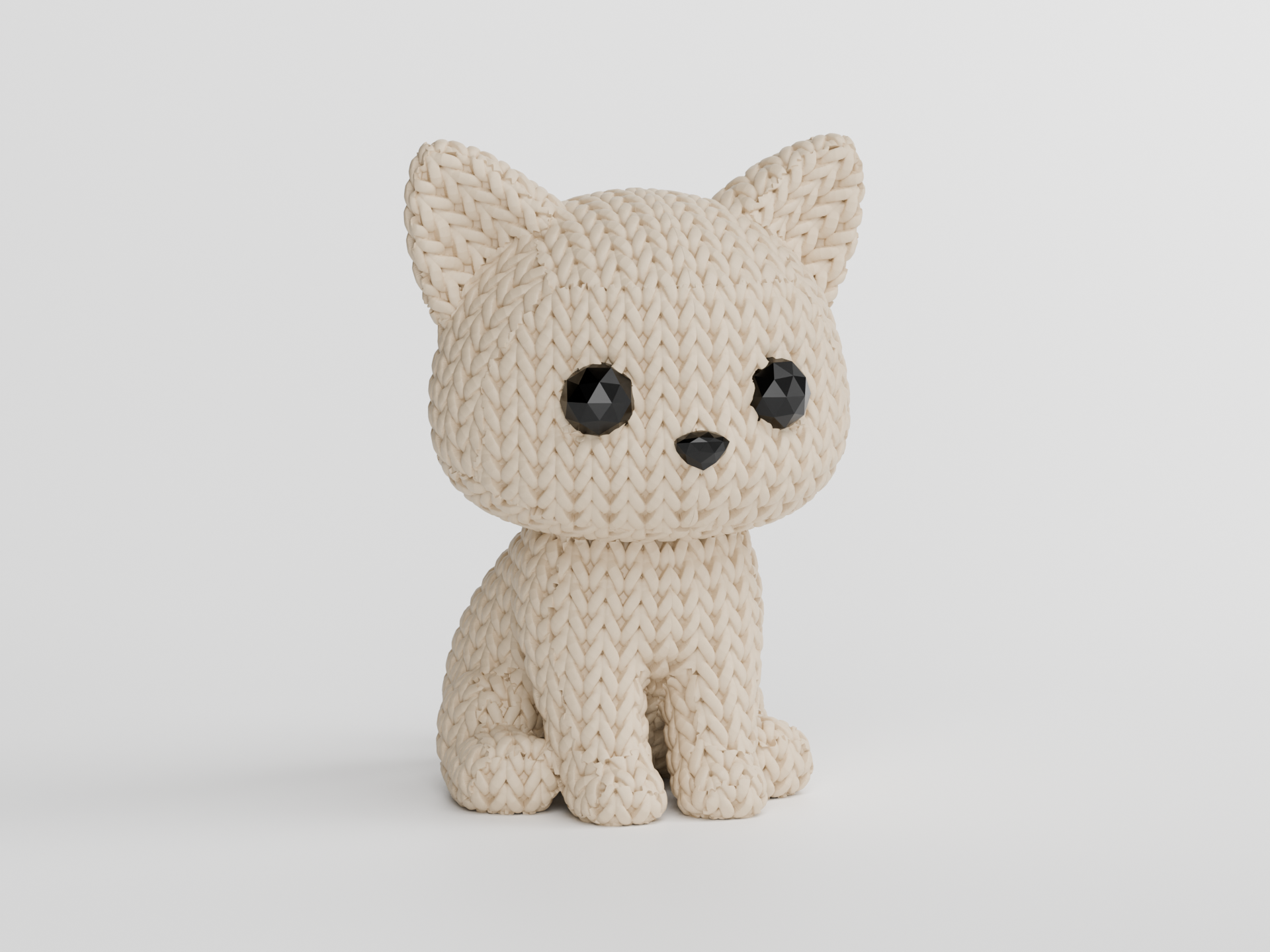 Miniatura 2 do modelo 3D Knitted Cat