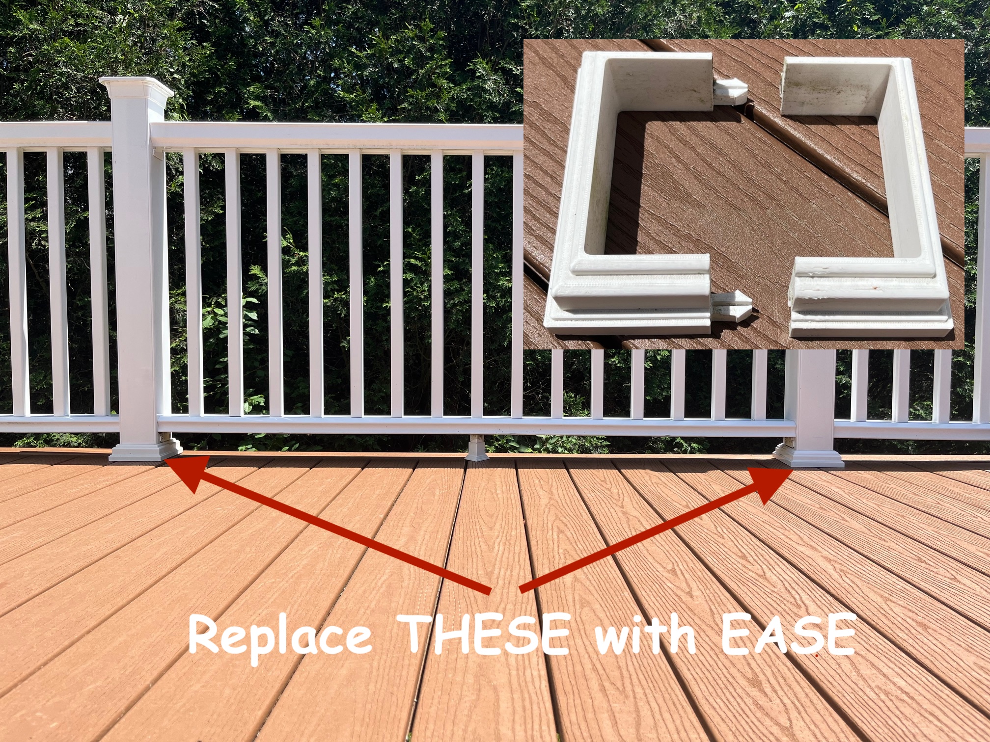 Base Trim for Deck Post
