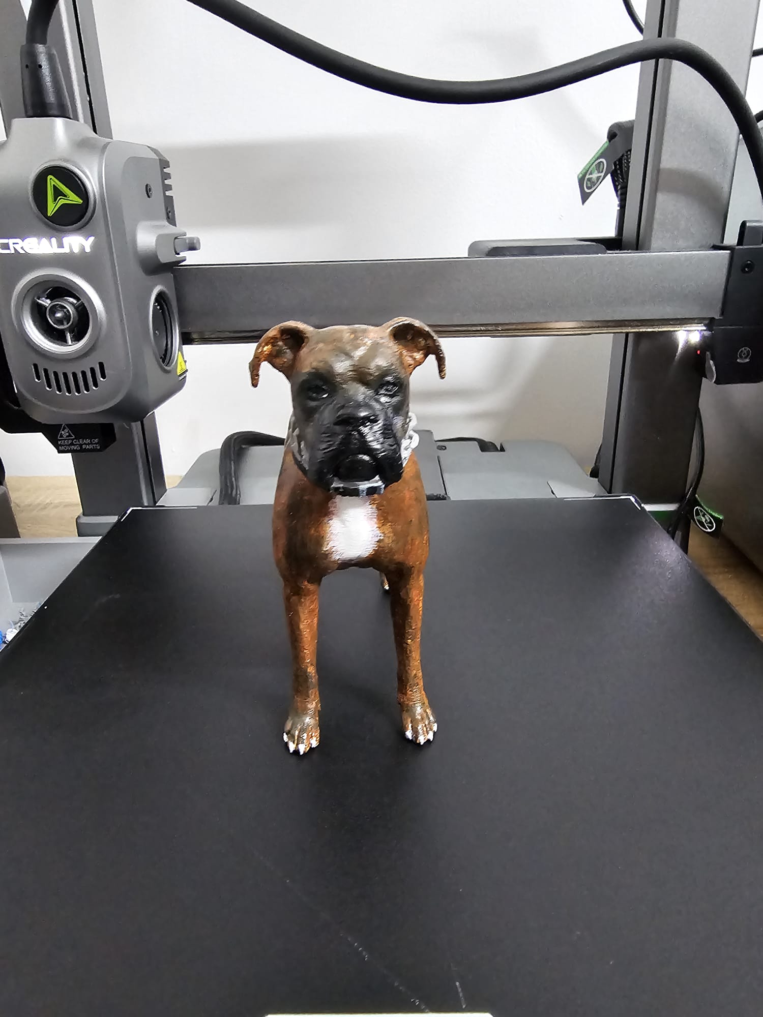 Realistic Boxer Dog Figurine / Statue