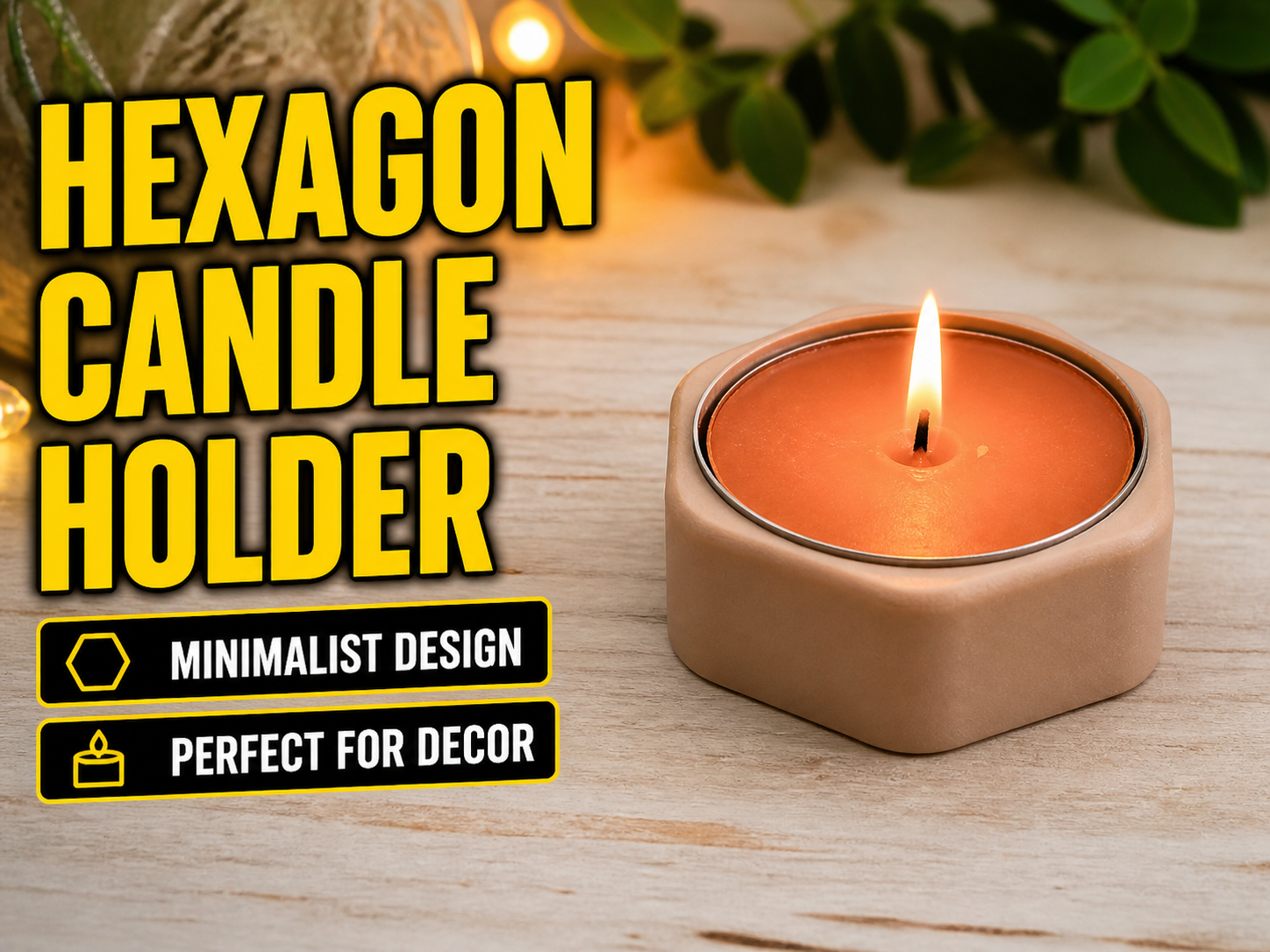 Hexagon Tealight Holder