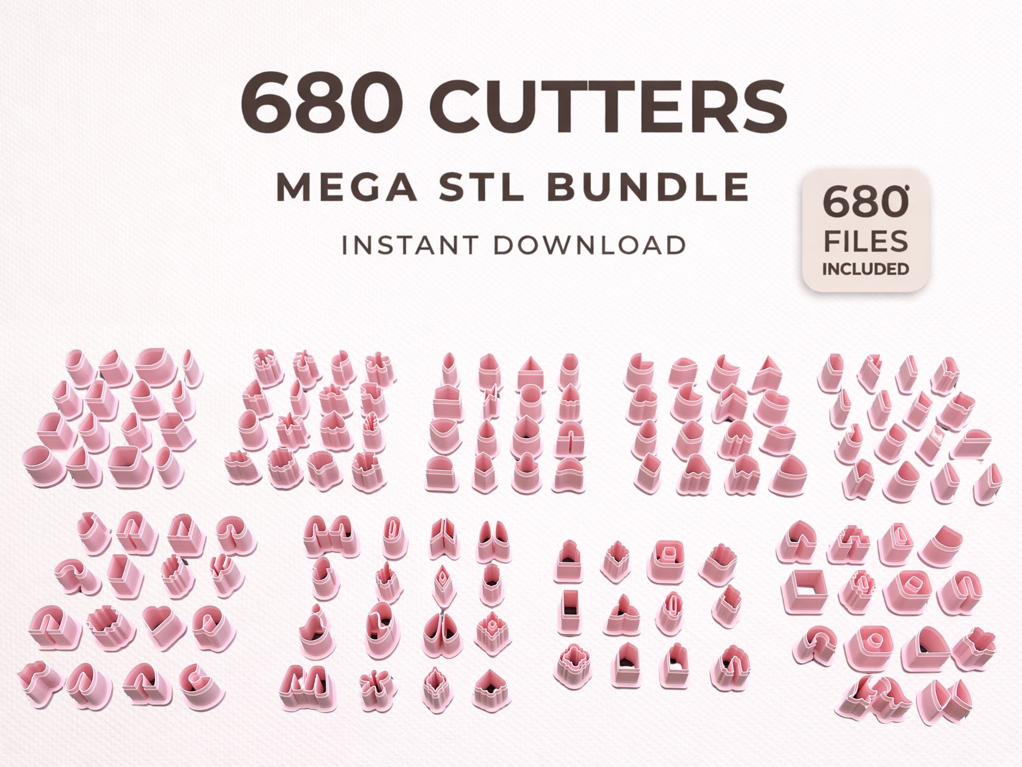 680 File Polymer Clay Cutter Bundle - Ultimate Clay Earrings Jewelry Making Kit