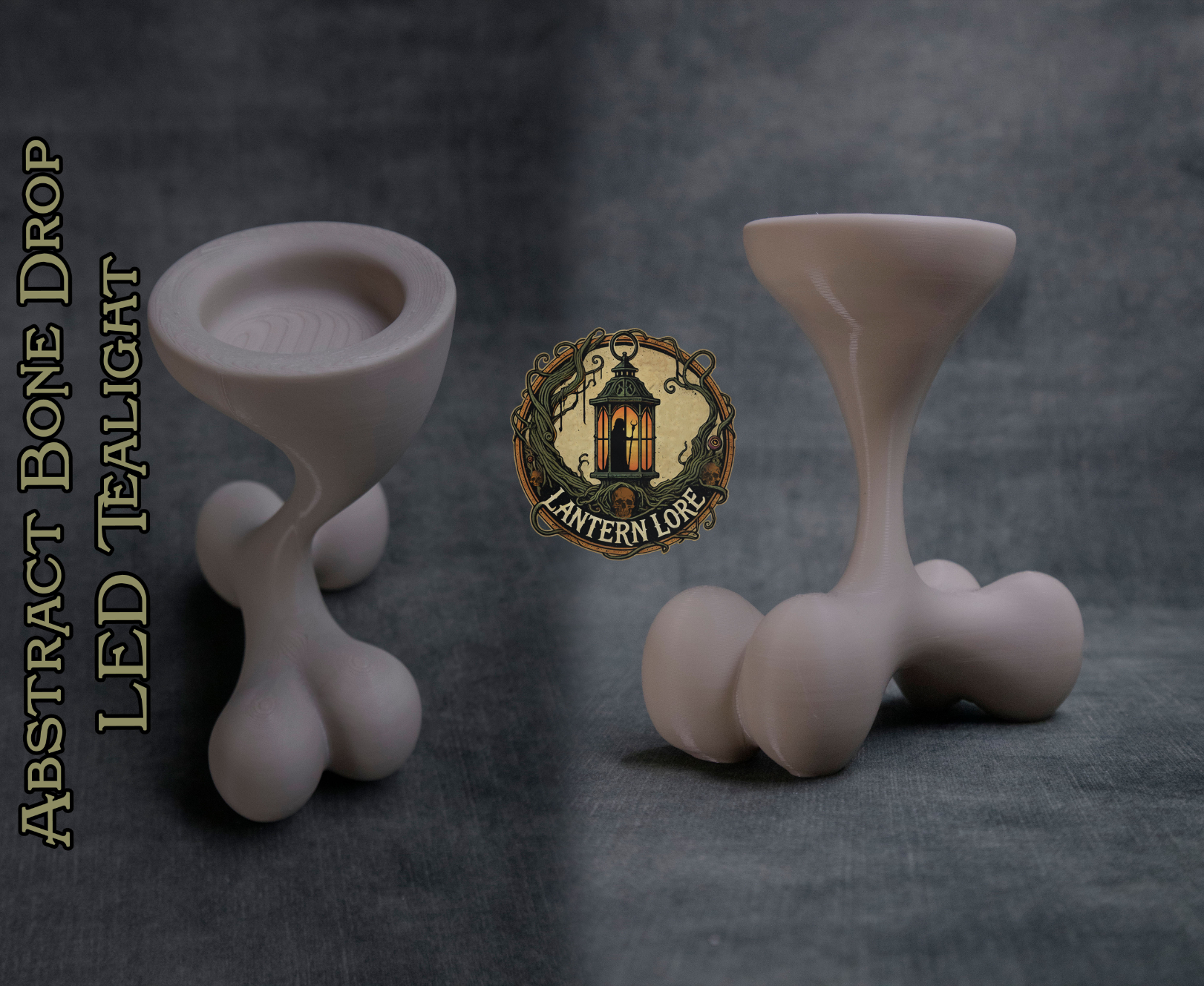 Abstract Bone Drop LED Tealight (Pre Supported)