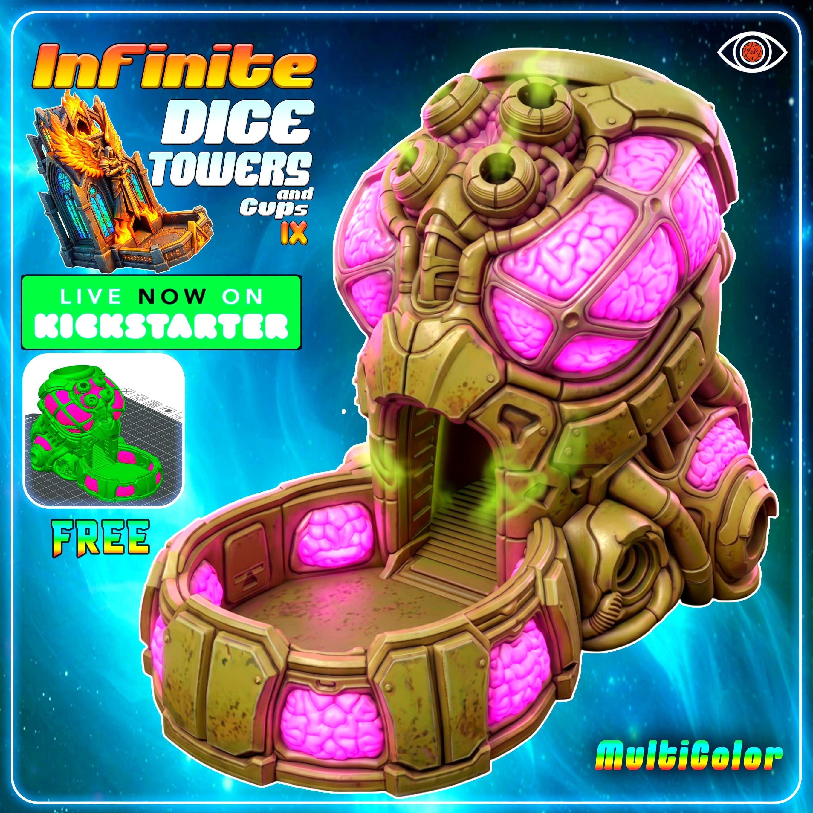 FREE - Rotveil Nursery - MultiColor - Infinite Dice Towers and Cups Vol.9