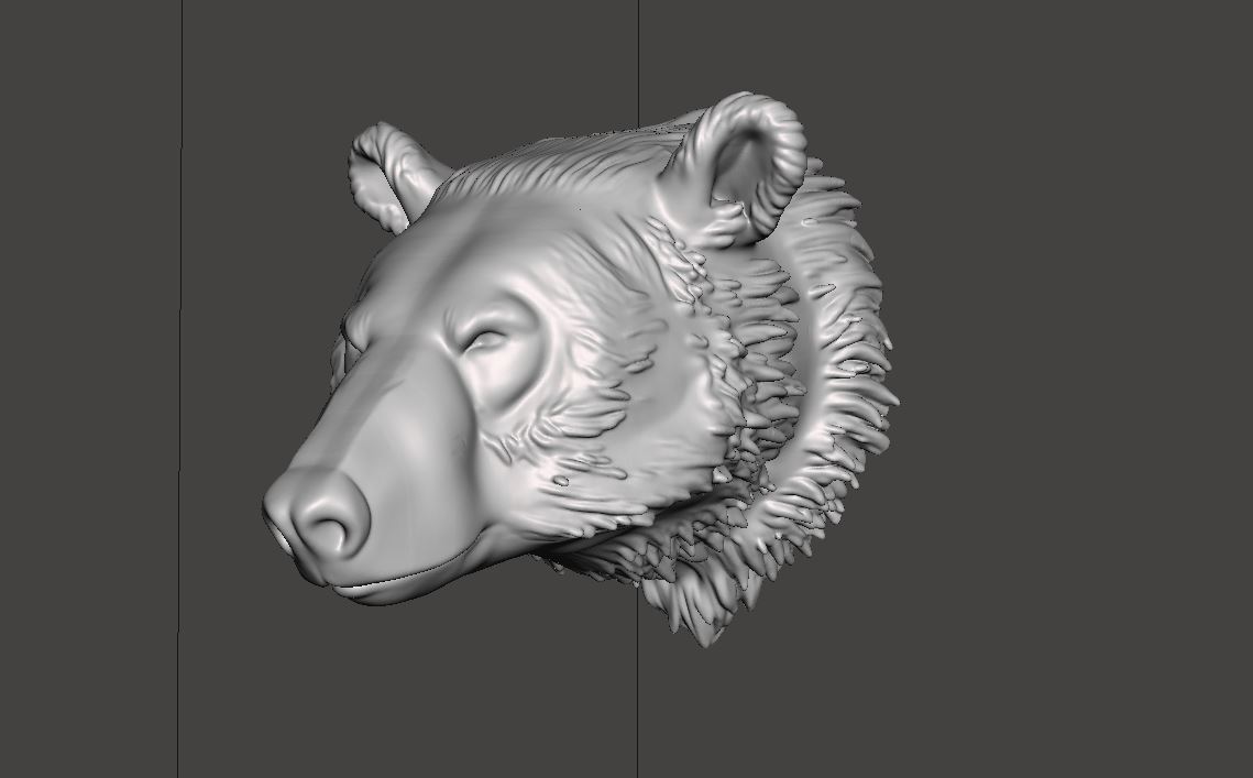 Bear Head Decoration (wall mount)