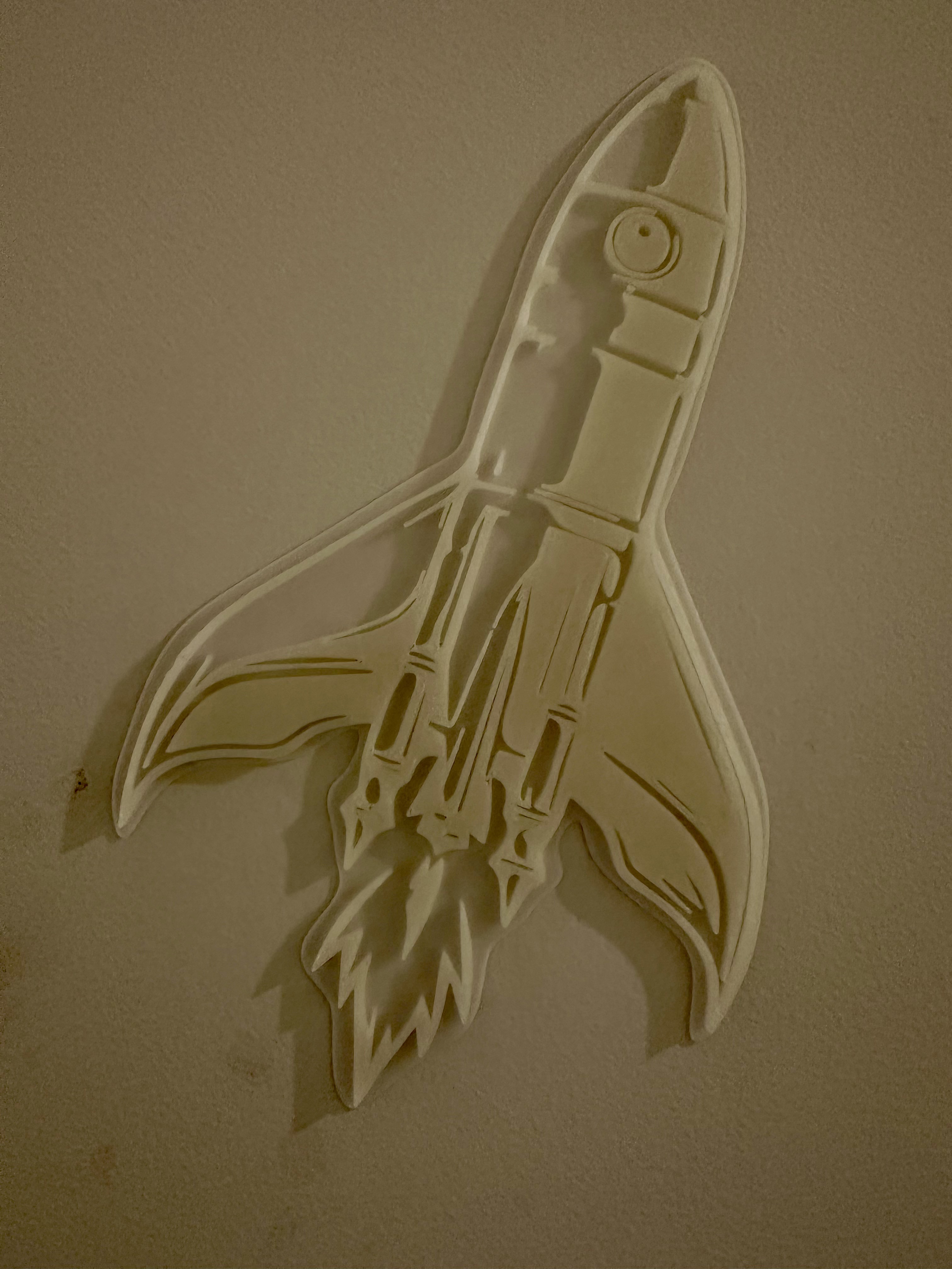 Vintage Rocket (glow in the dark)