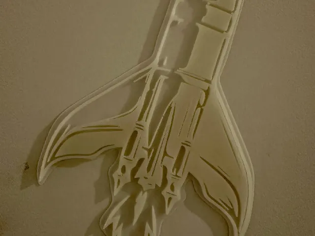 Vintage Rocket (glow in the dark)