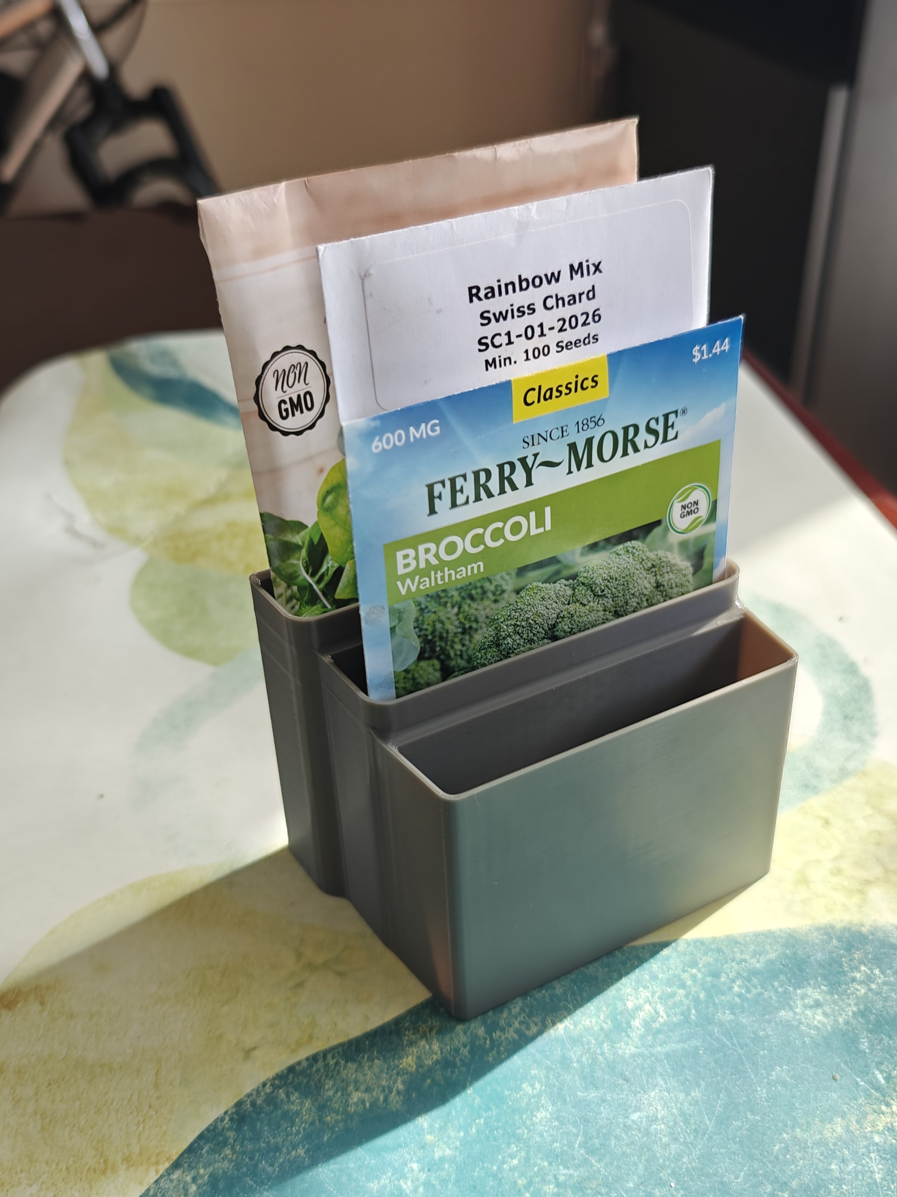 Seed Packet Holder for Oversized Packets