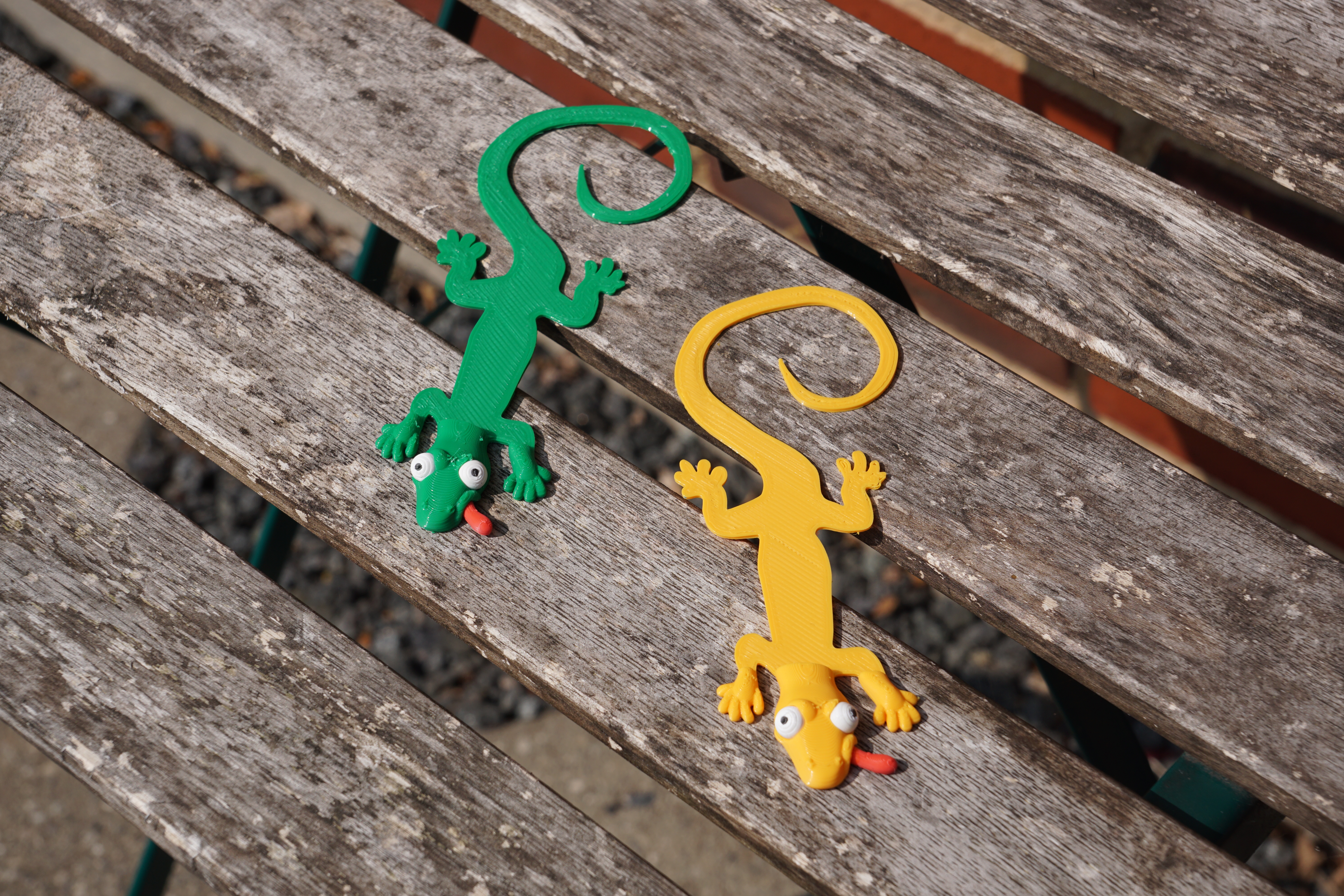 Miniatura 3 do modelo 3D Flat Gecko bookmark