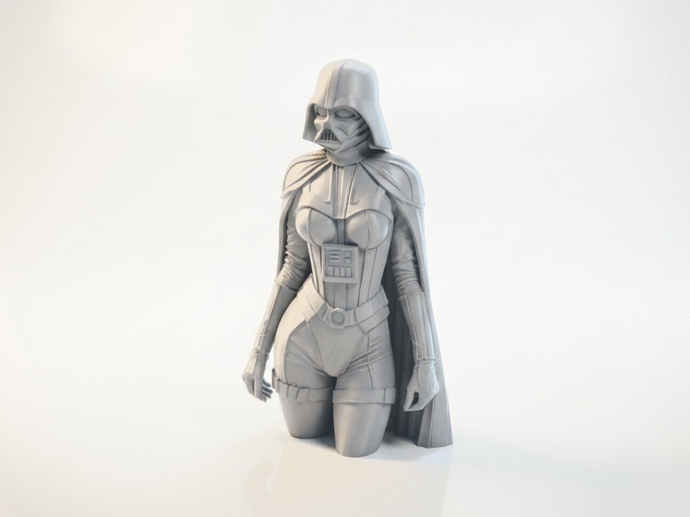Female Vader Bust Star Wars Collectible 3D Printable
