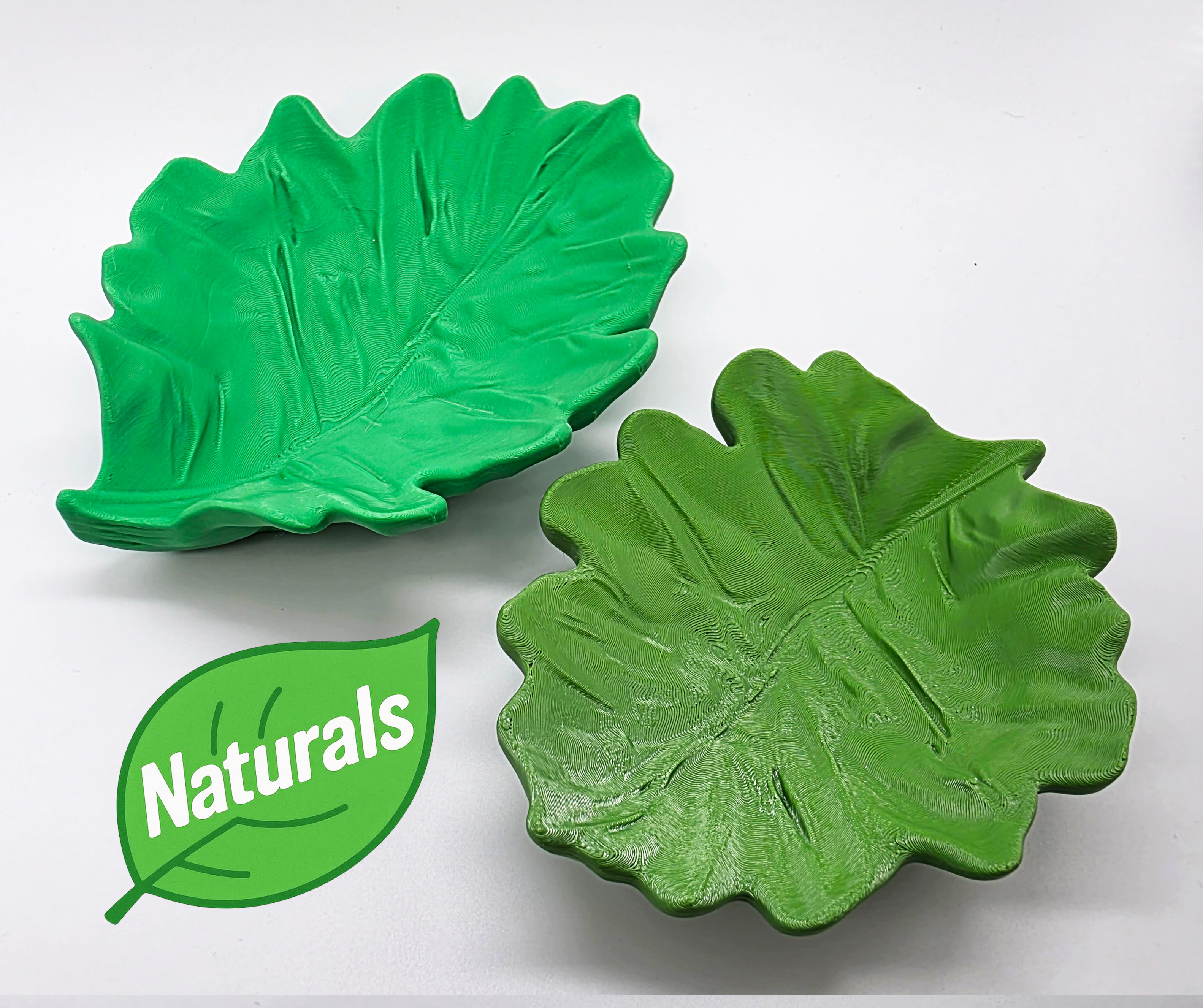 Scalloped Leaf Tray - Naturals Collection (Flat Bottom)